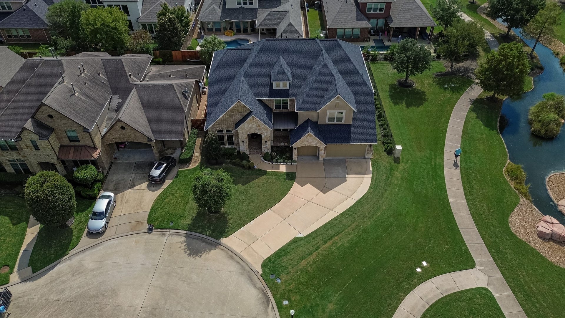 17811 Riata Prairie Lane, Cypress, TX 77433 Aerial of Home/Towne Lake