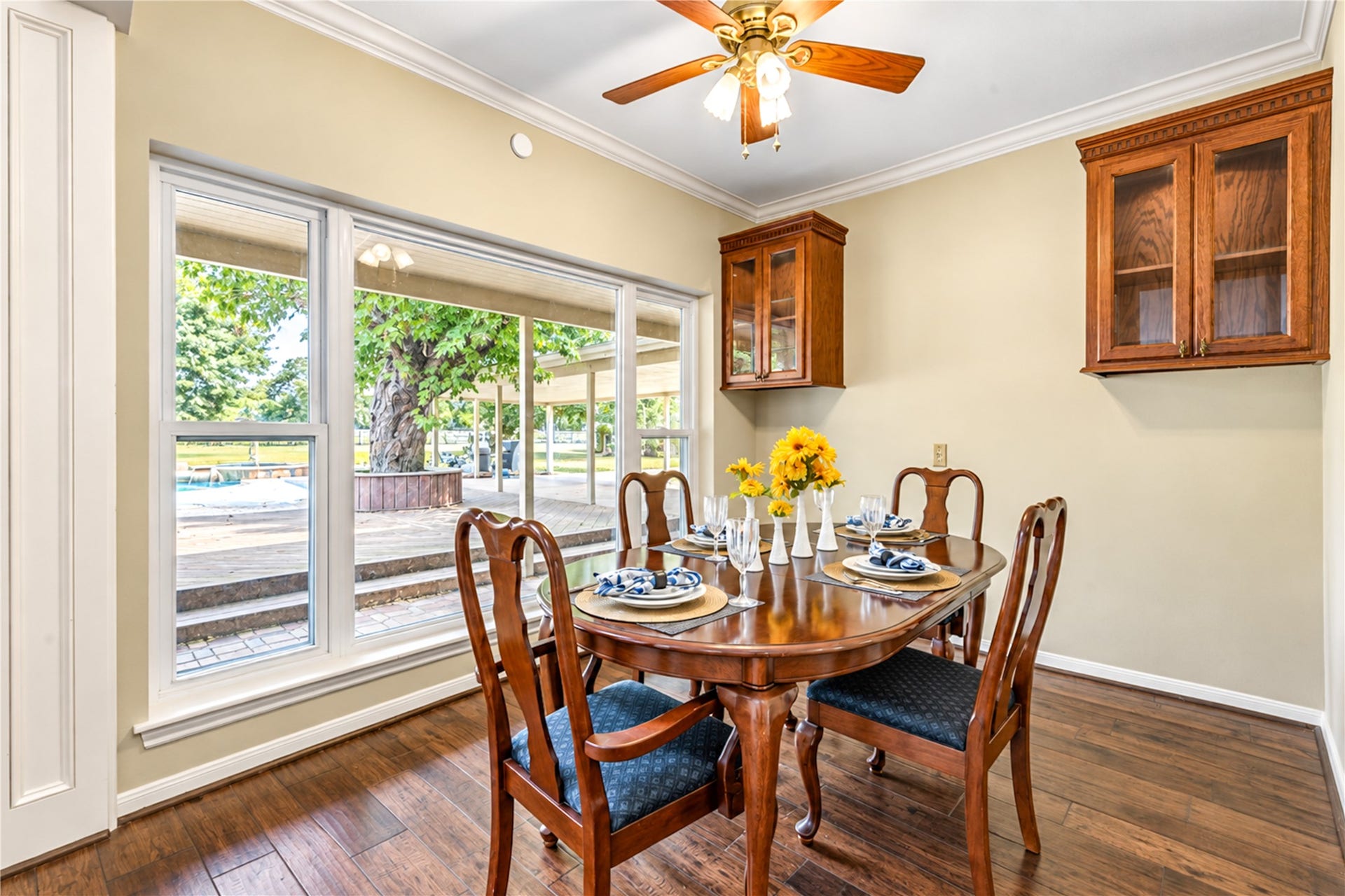 Another view of the dining area.