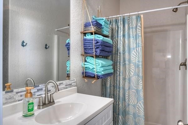 hall bathroom with shower
