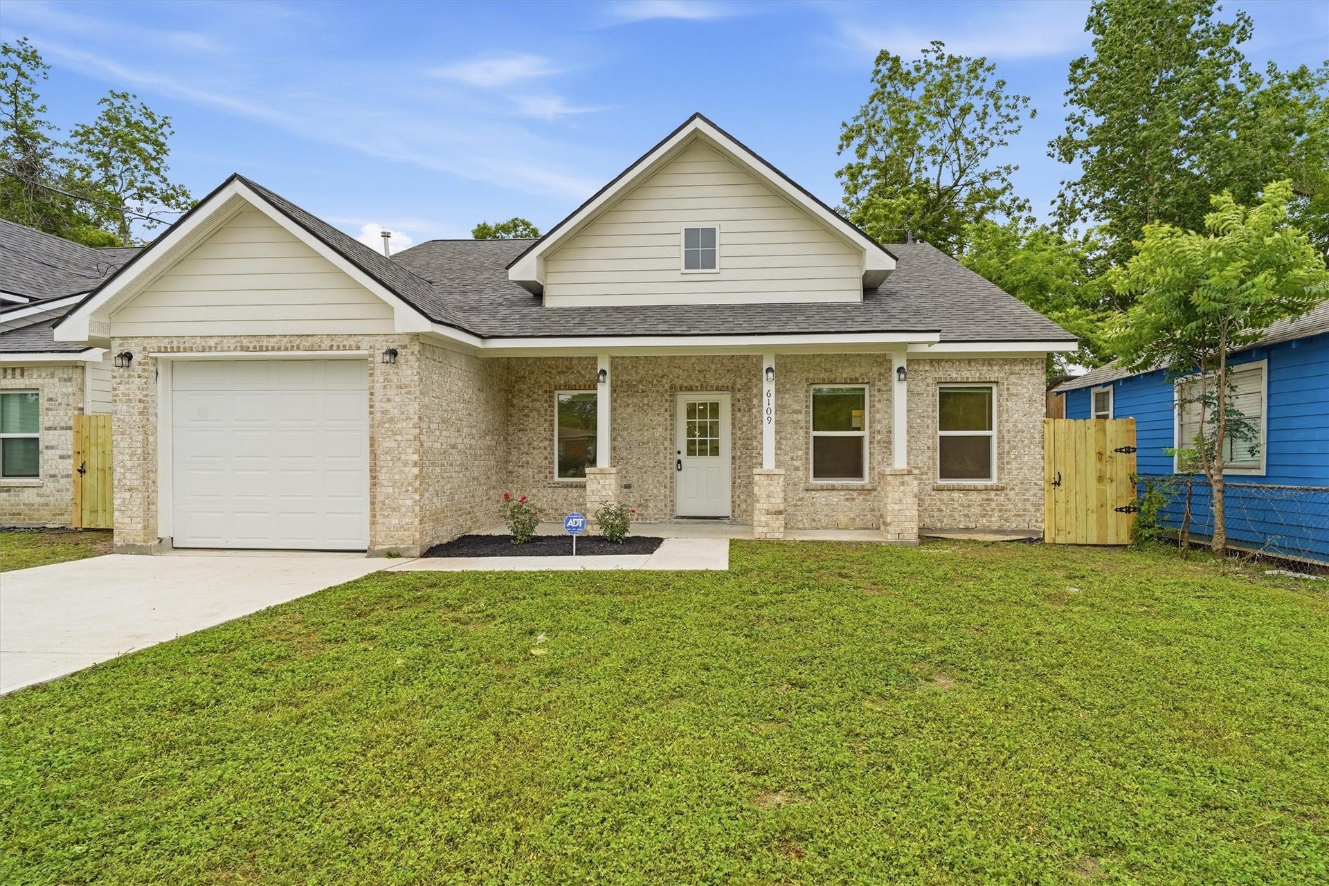 6109 Woodrow Street, Texas City, TX 77591 Charming 3/2/1 with fresh landscaping located in Texas City