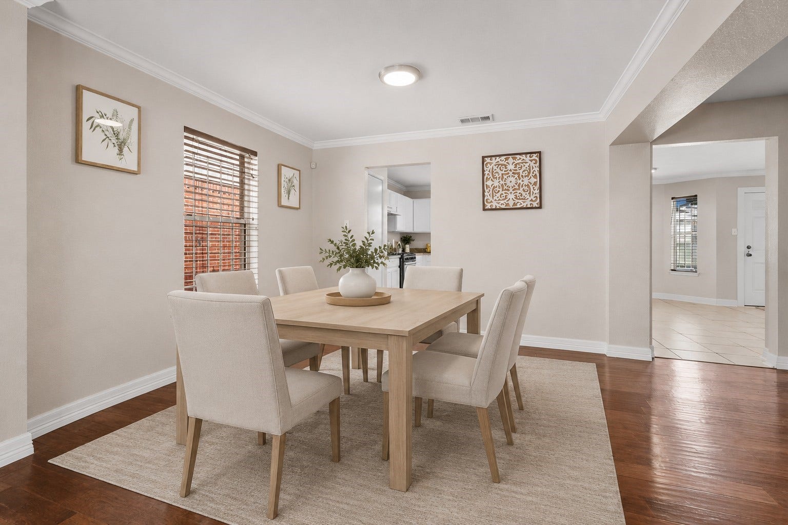 5918 Stirring Winds Lane, Houston, TX 77086 Virtually staged to show the room as a dining room.