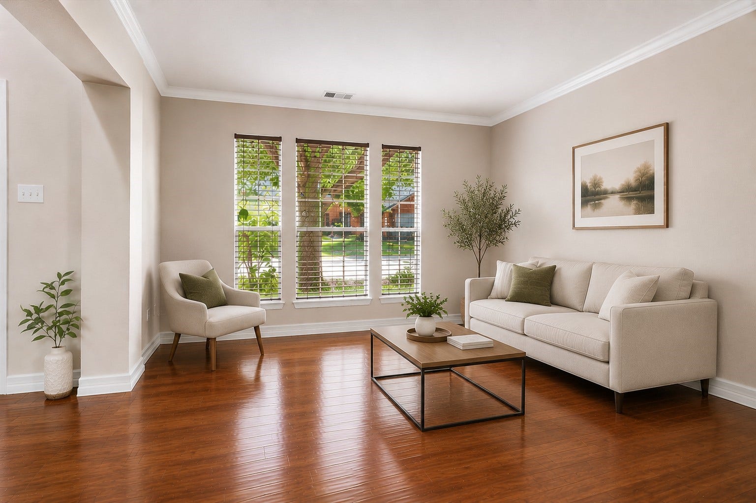 5918 Stirring Winds Lane, Houston, TX 77086 Virtually staged to show the room as a living space.