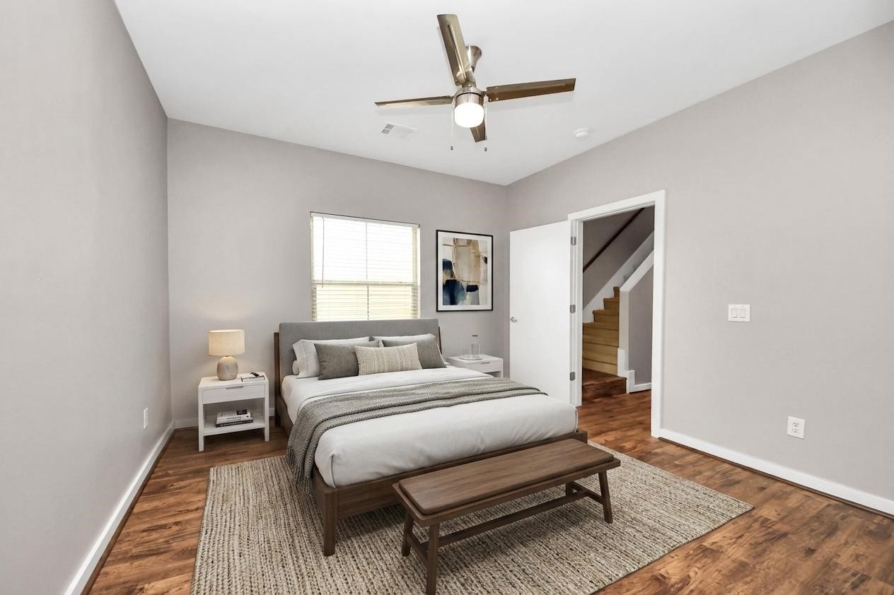 1112 Columbus Street, #B, Houston, TX 77019 **Virtually staged bedroom 3