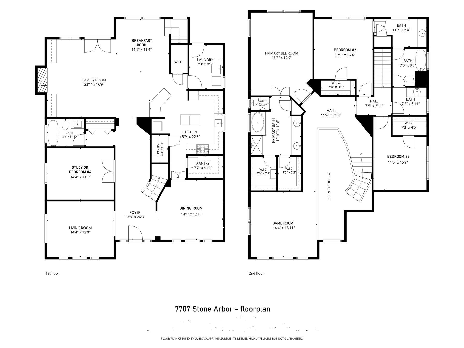 7707 Stone Arbor Drive, Sugar Land, TX 77479 7707 Stone Arbor - floorplan