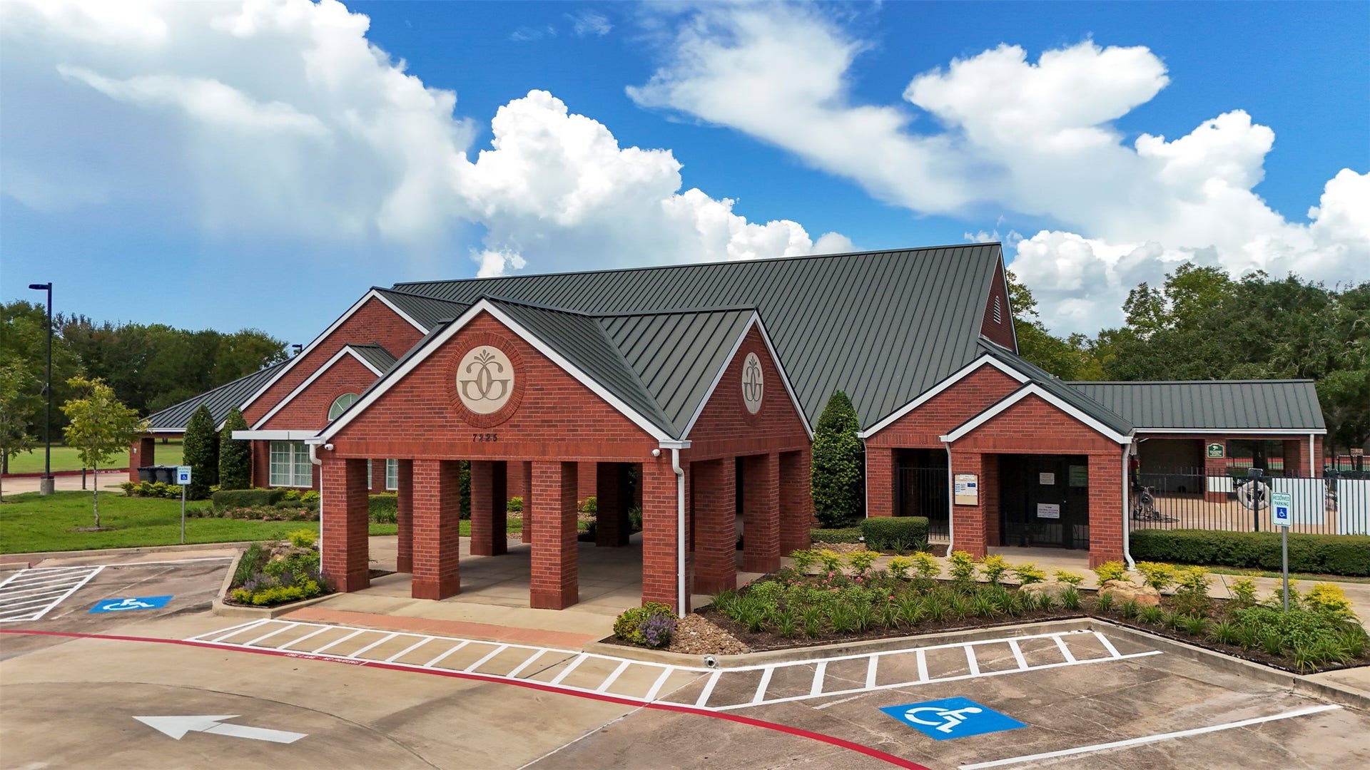1414 Forest Bend, Sugar Land, TX 77479 View of the clubhouse and recreational center.