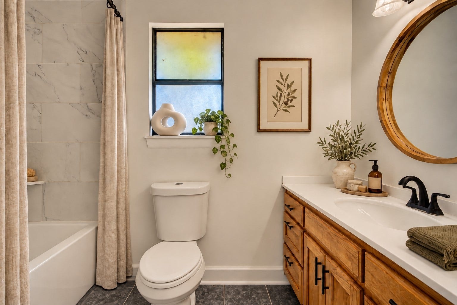 15127 Mcconn Street, Houston, TX 77598 The primary bath has been updated with a large soaking tub *virtually staged*