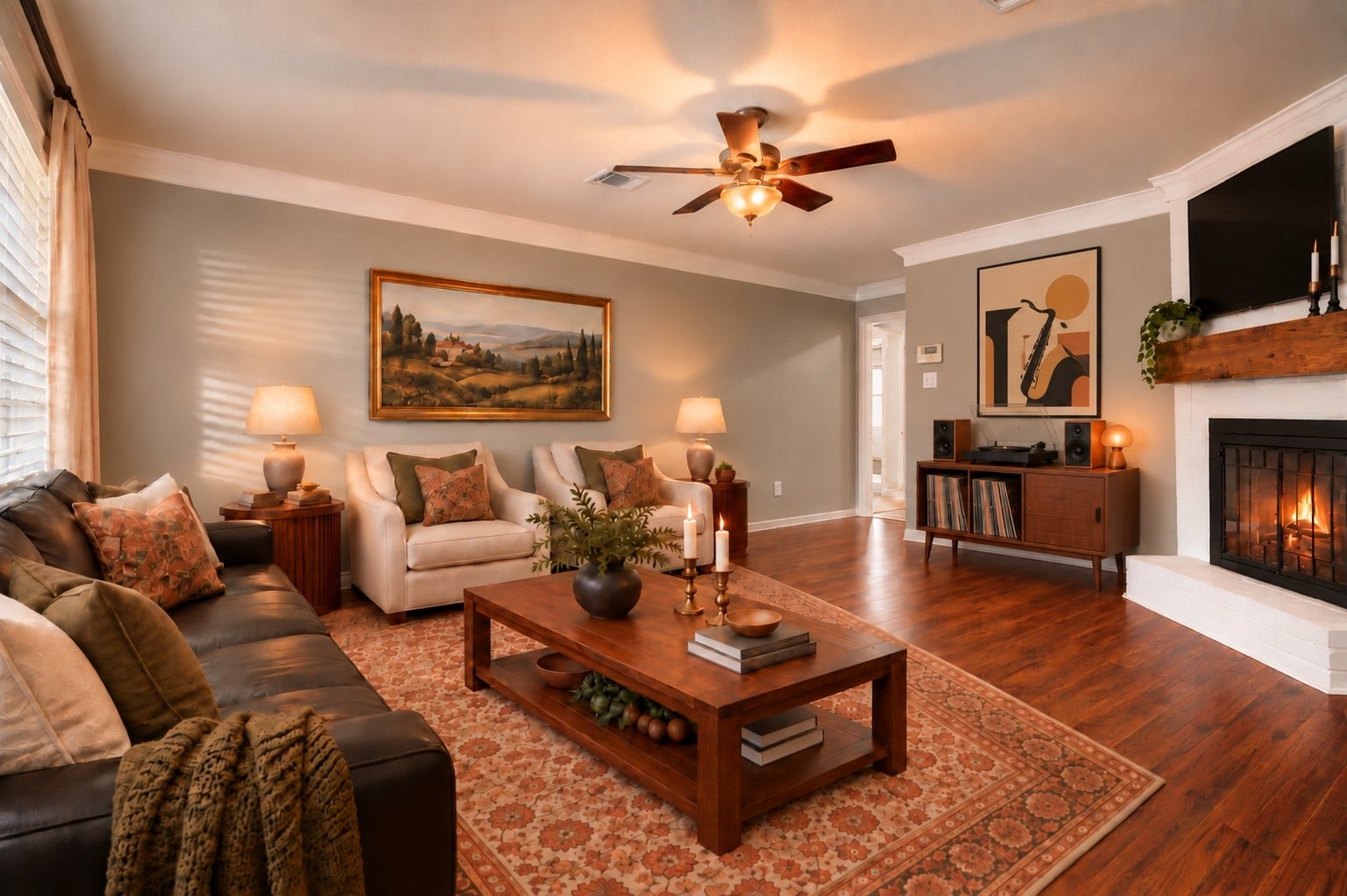 15127 Mcconn Street, Houston, TX 77598 Another view of this beautiful living room *virtually staged*