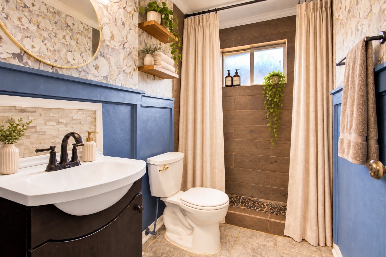 15127 Mcconn Street, Houston, TX 77598 The full guest bathroom has been beautifully remodeled *virtually staged*