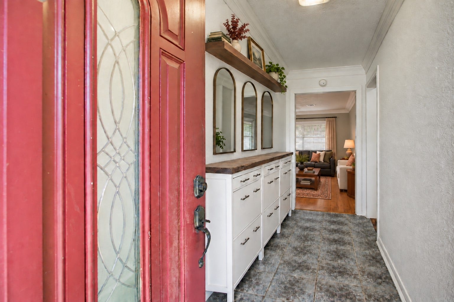 15127 Mcconn Street, Houston, TX 77598 As you enter, you are greeted with a long front entryway *virtually staged*