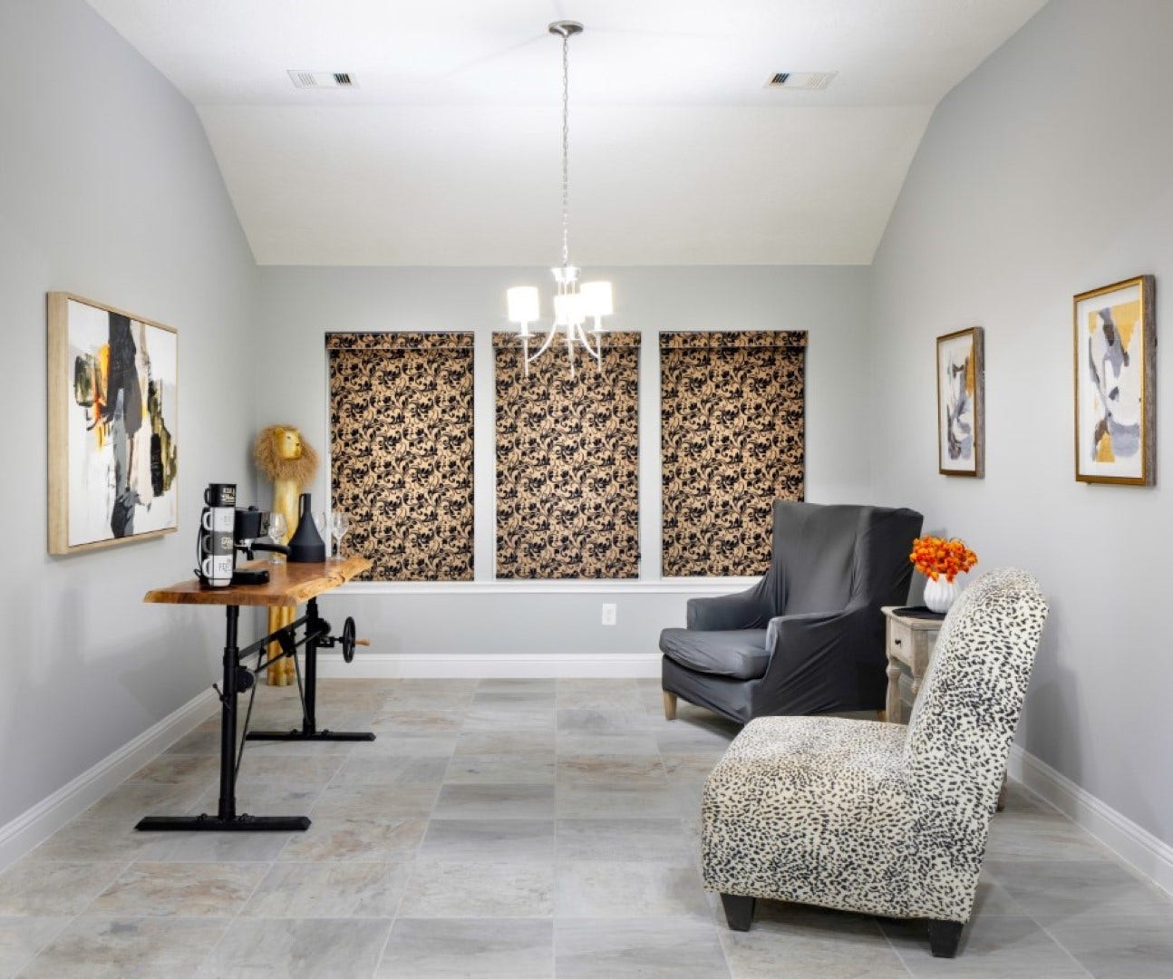4523 Matagorda Lakes Drive, Humble, TX 77396 Formal dining room turned into office space