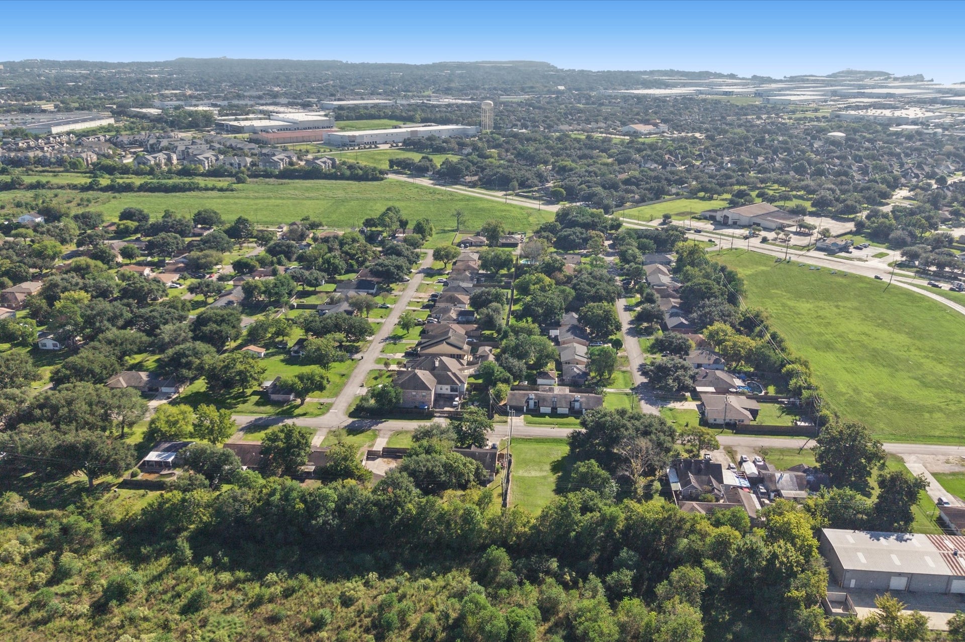 This view is looking East toward the medical center.