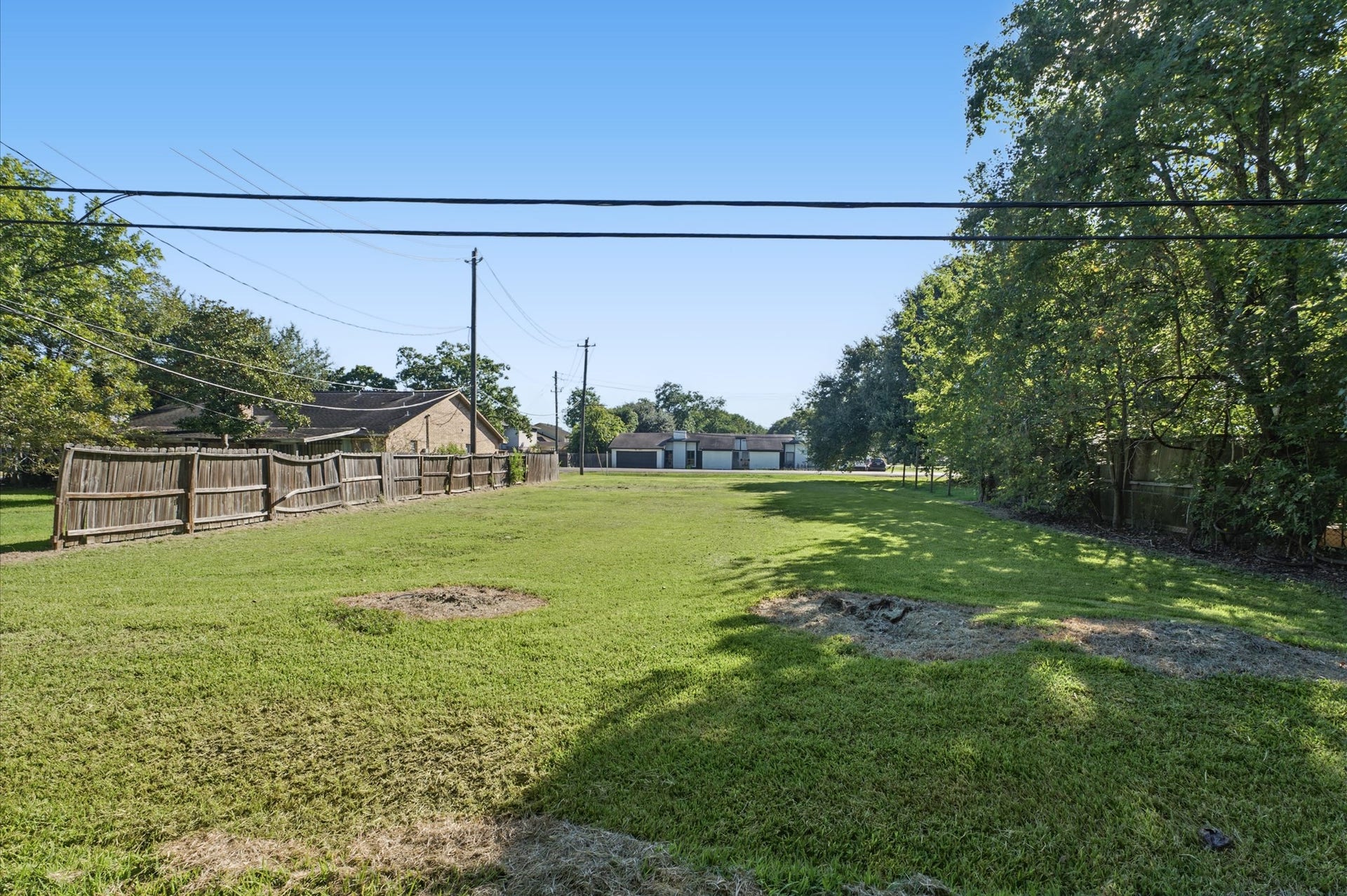 Another view from the rear of the property looking toward the street.