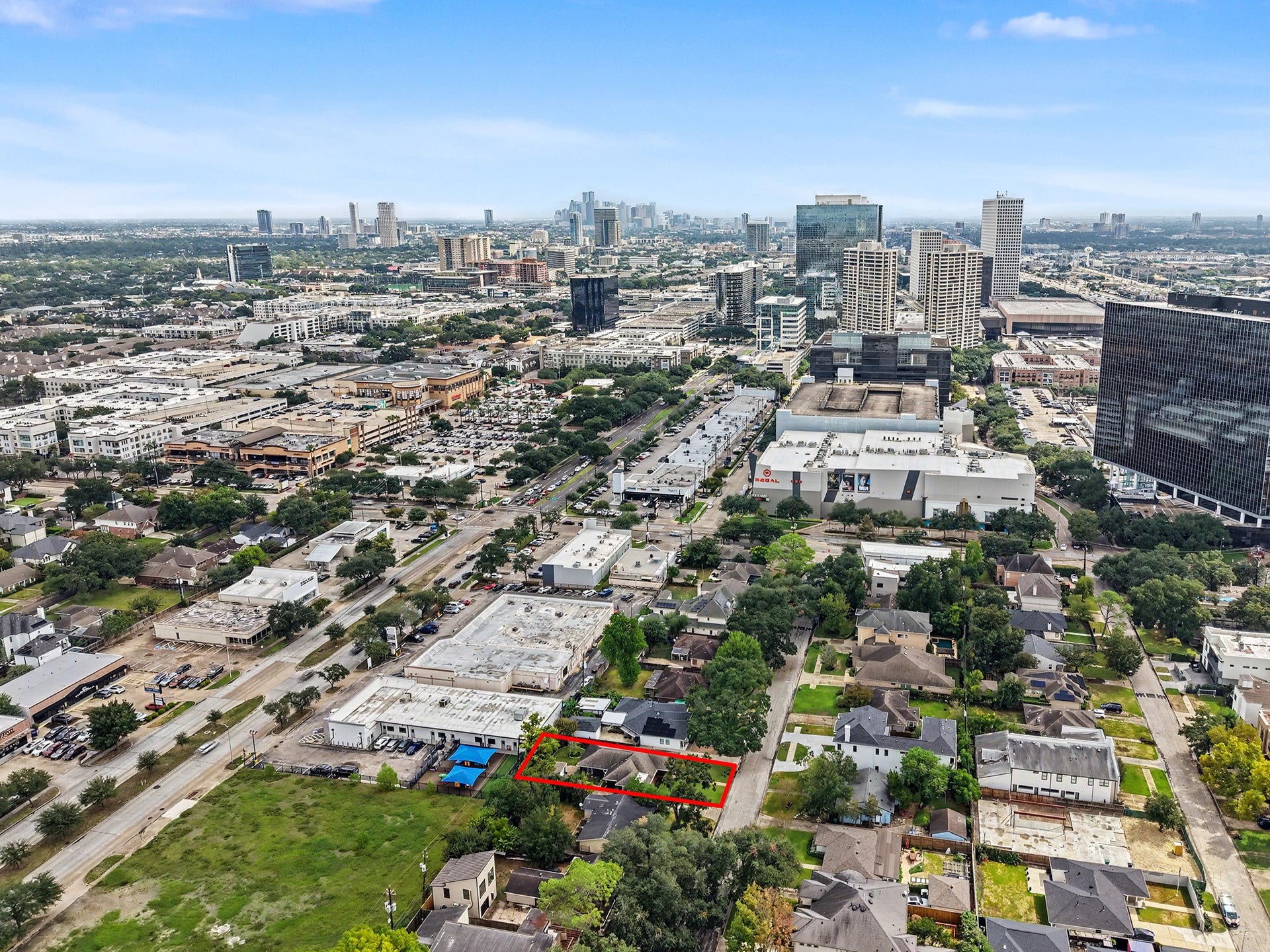 4102 Portsmouth Avenue, Houston, TX 77027 View toward Highland Village and downtown Houston.