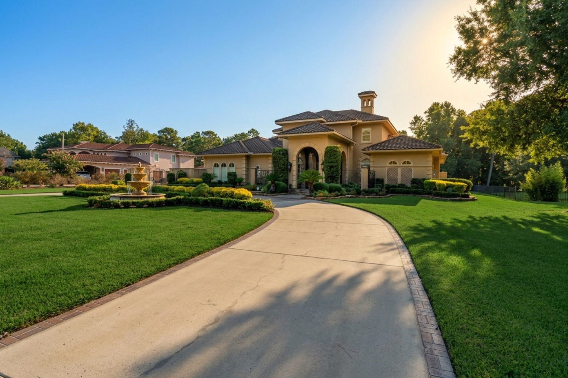 28427 Woodsons Lake Drive, Spring, TX 77386 Mediterranean Waterfront Estate
