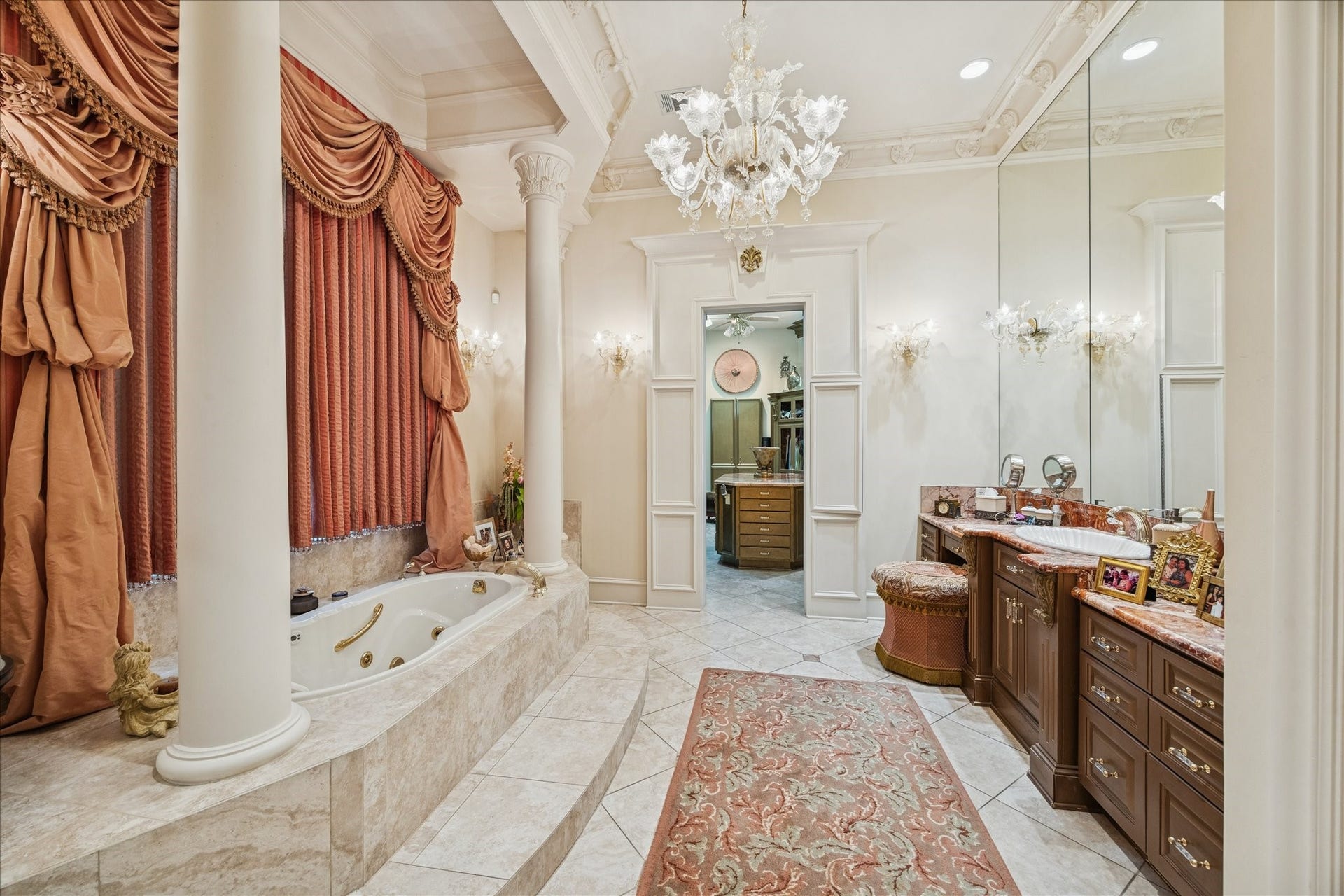 11722 Claywood Street, Houston, TX 77024 Bath Leading into her Massive Closet