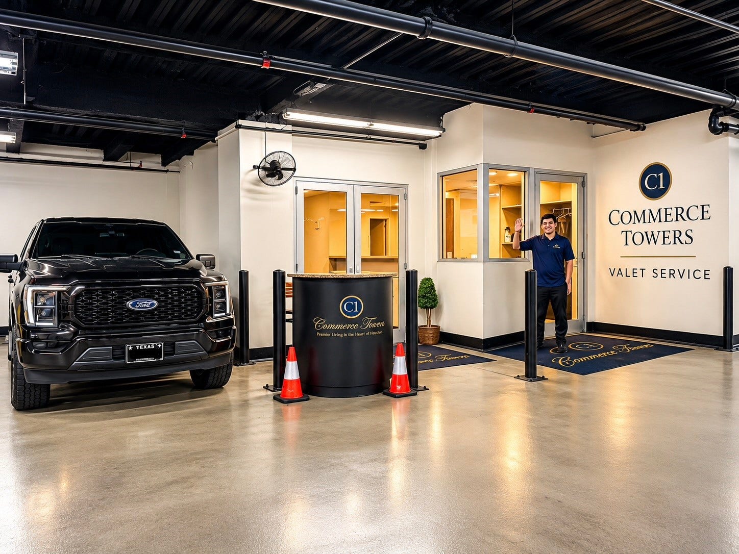 914 Main Street, #801, Houston, TX 77002 24/7 Valet Service