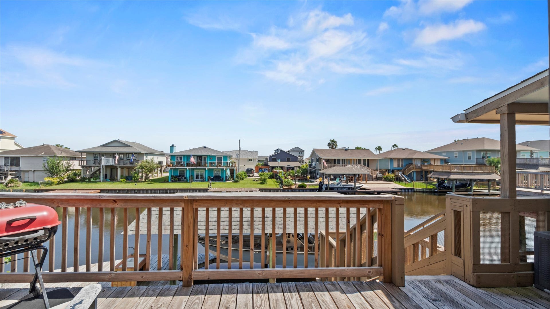 1097 Redfish Street, Bayou Vista, TX 77563 Balcony from bedroom