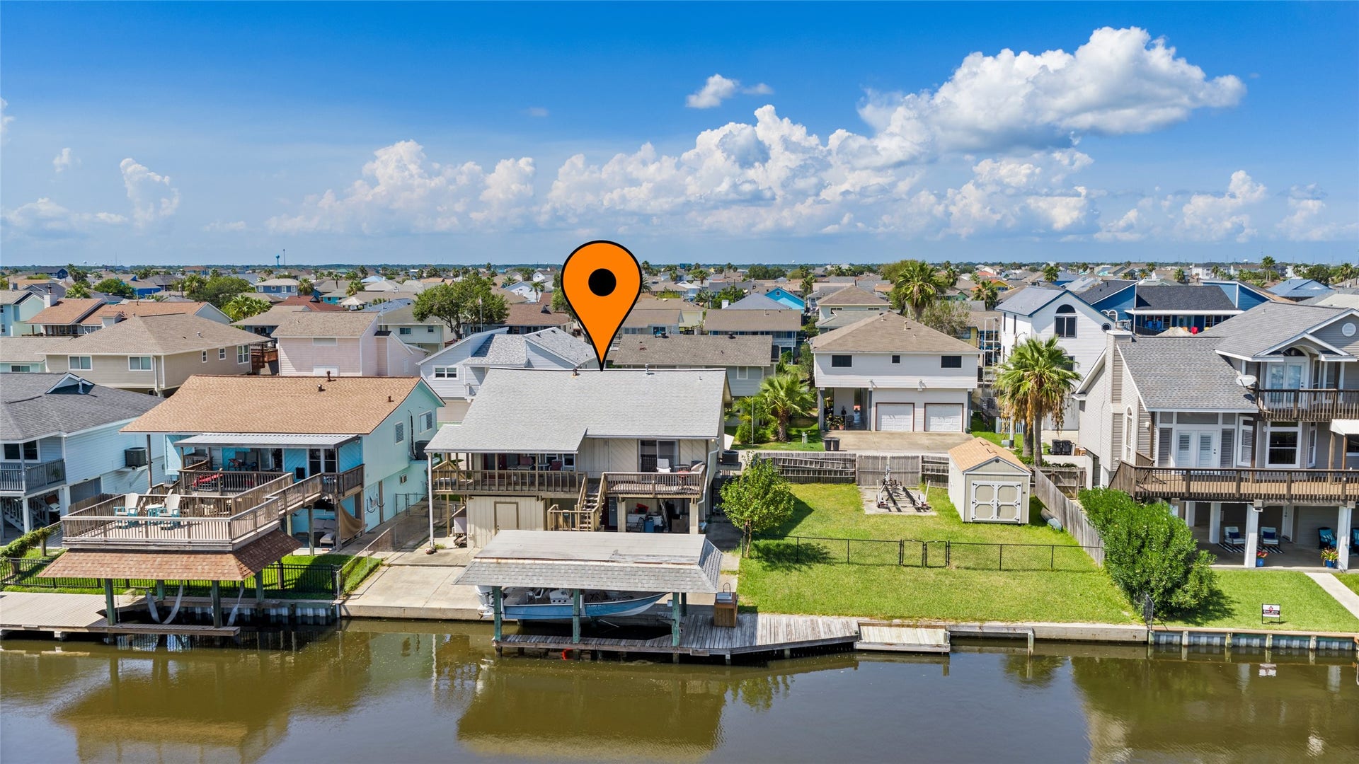 1097 Redfish Street, Bayou Vista, TX 77563 Enjoy the coastal life in your new waterfront home in Bayou Vista
