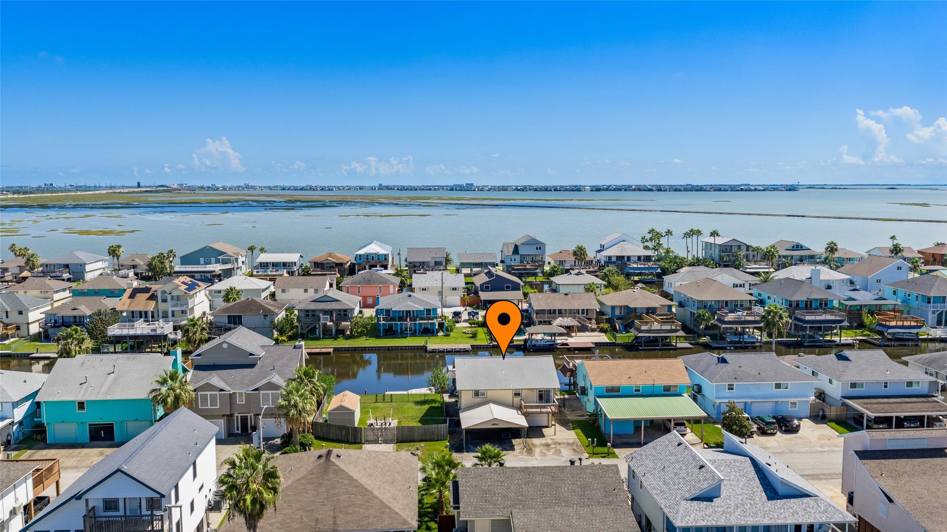 1097 Redfish Street, Bayou Vista, TX 77563 Enjoy the coastal life in your new waterfront home in Bayou Vista