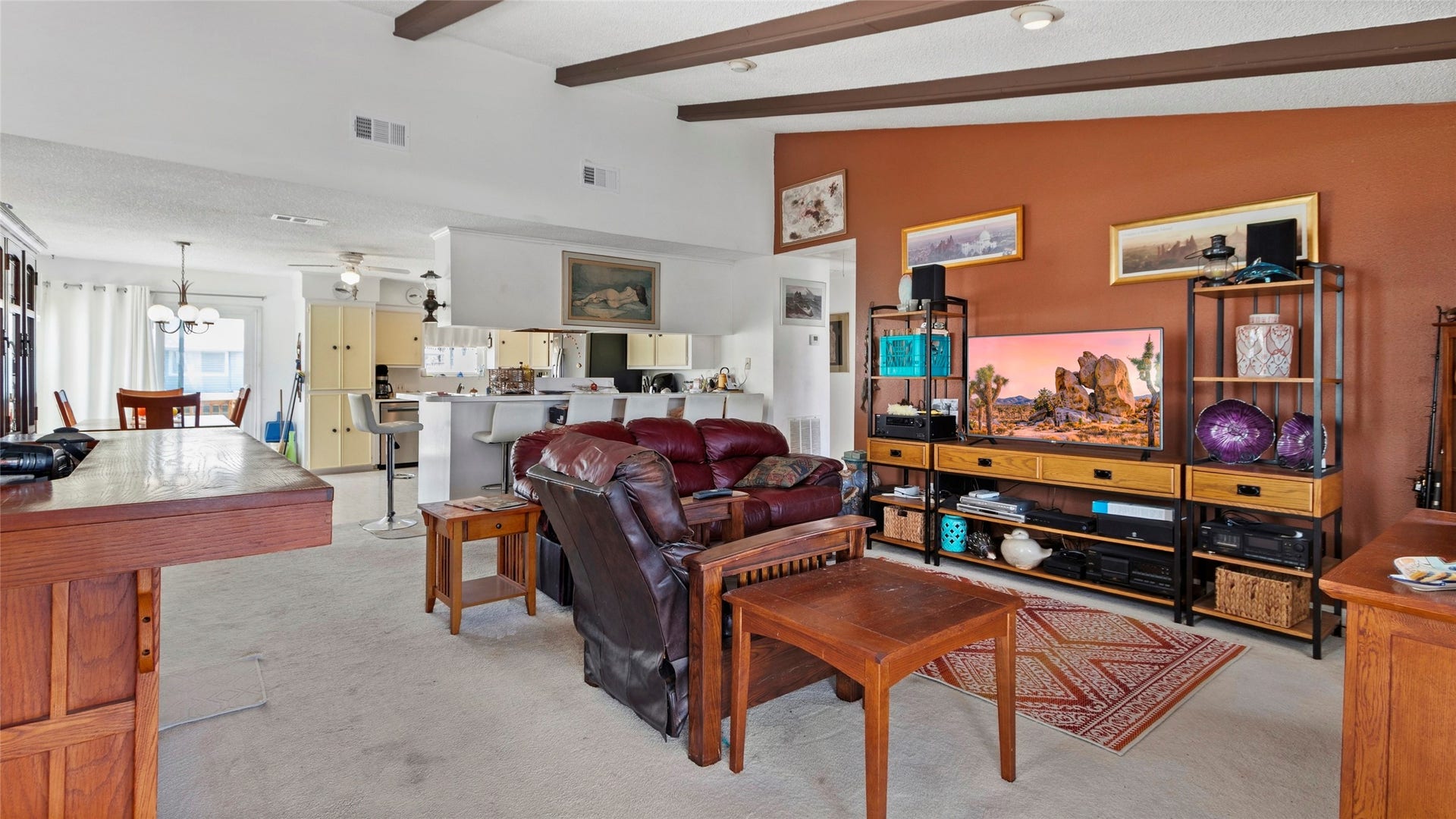 1097 Redfish Street, Bayou Vista, TX 77563 Huge living room open to the kitchen and dining room