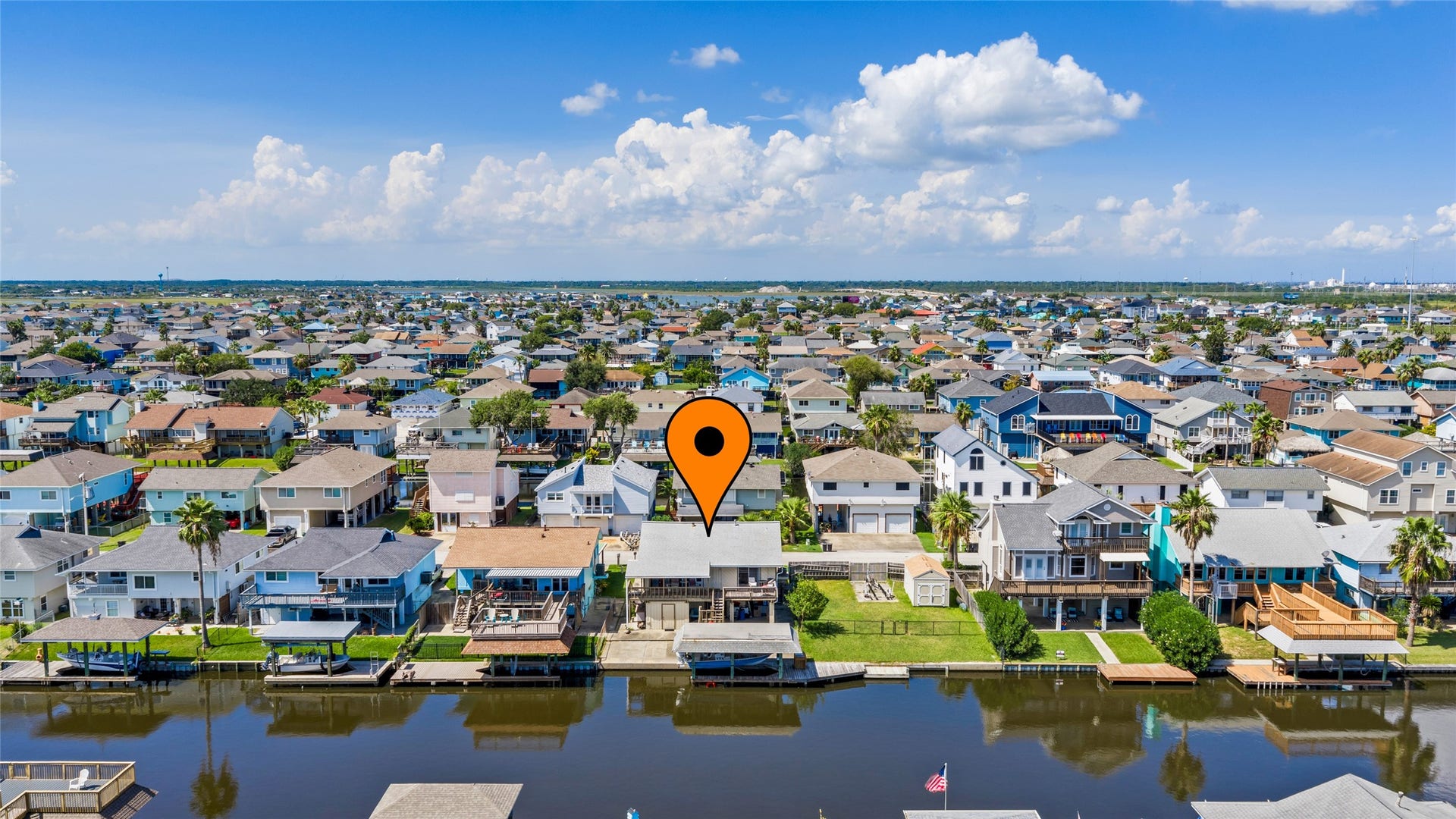 1097 Redfish Street, Bayou Vista, TX 77563 Enjoy the coastal life in your new waterfront home in Bayou Vista