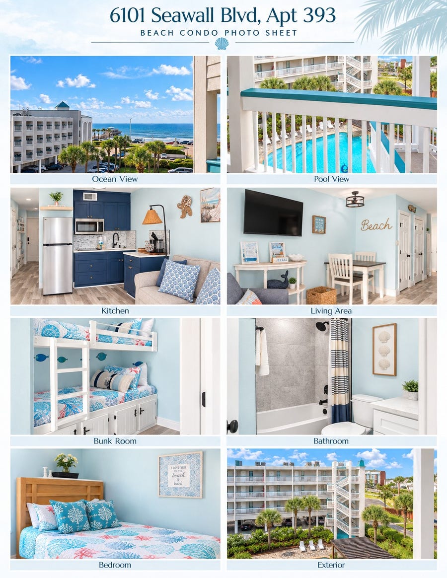 Property photo for 6102 Seawall Boulevard, #393, Galveston, TX