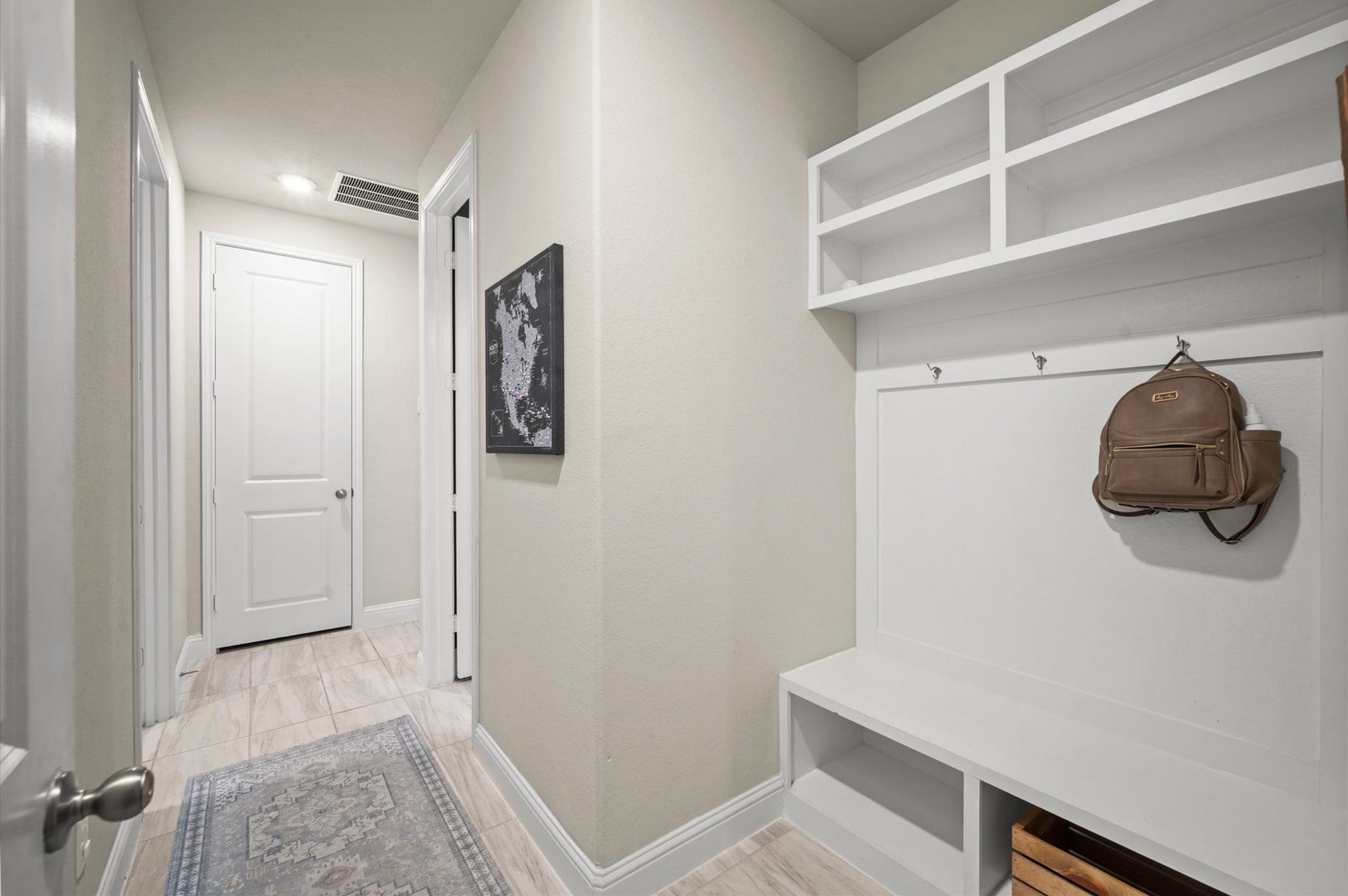 Mud room located off the garage.
