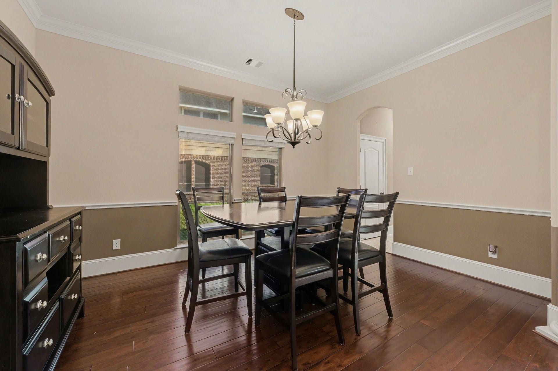 6410 Archer Ranch Lane, Rosenberg, TX 77471 The dining room, connected to the kitchen