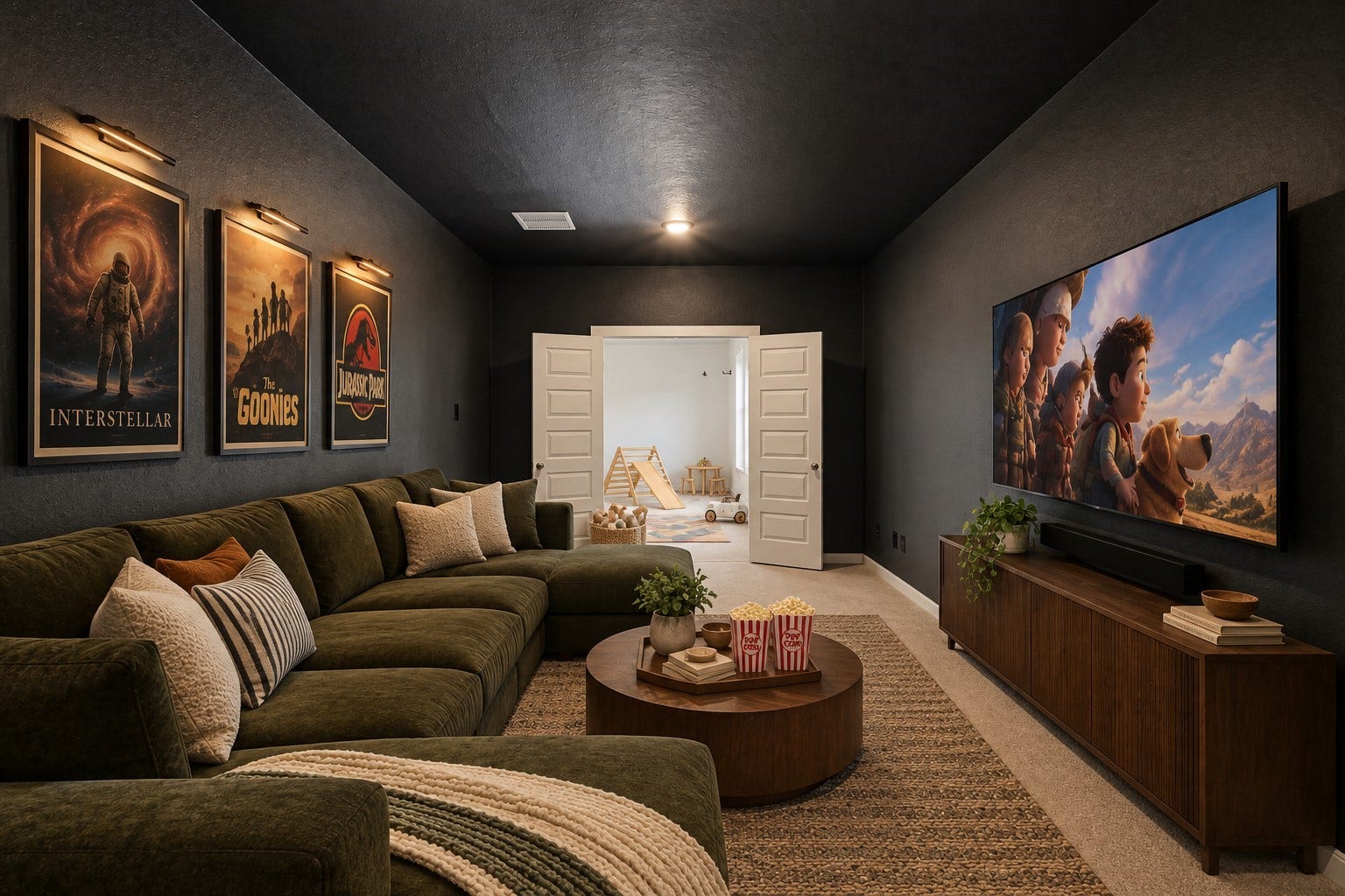 6718 Waxbill Road, Katy, TX 77493 Grab the popcorn, put on a movie, and enjoy a wonderful evening in your amazing media room! Featuring plush carpet and custom paint, which makes this the perfect room for relaxing! *This room has been virtually staged