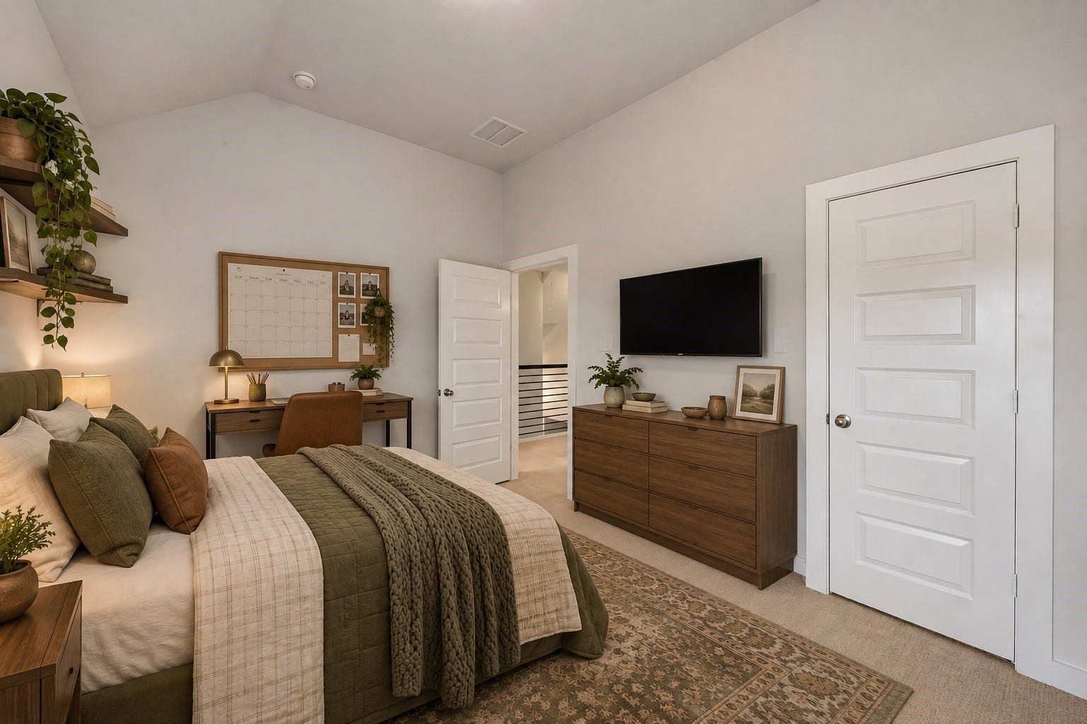 6718 Waxbill Road, Katy, TX 77493 Bright and inviting, this spacious secondary bedroom offers plenty of room for relaxation and personalization, making it the perfect retreat for family or guests. *This photo has been virtually staged