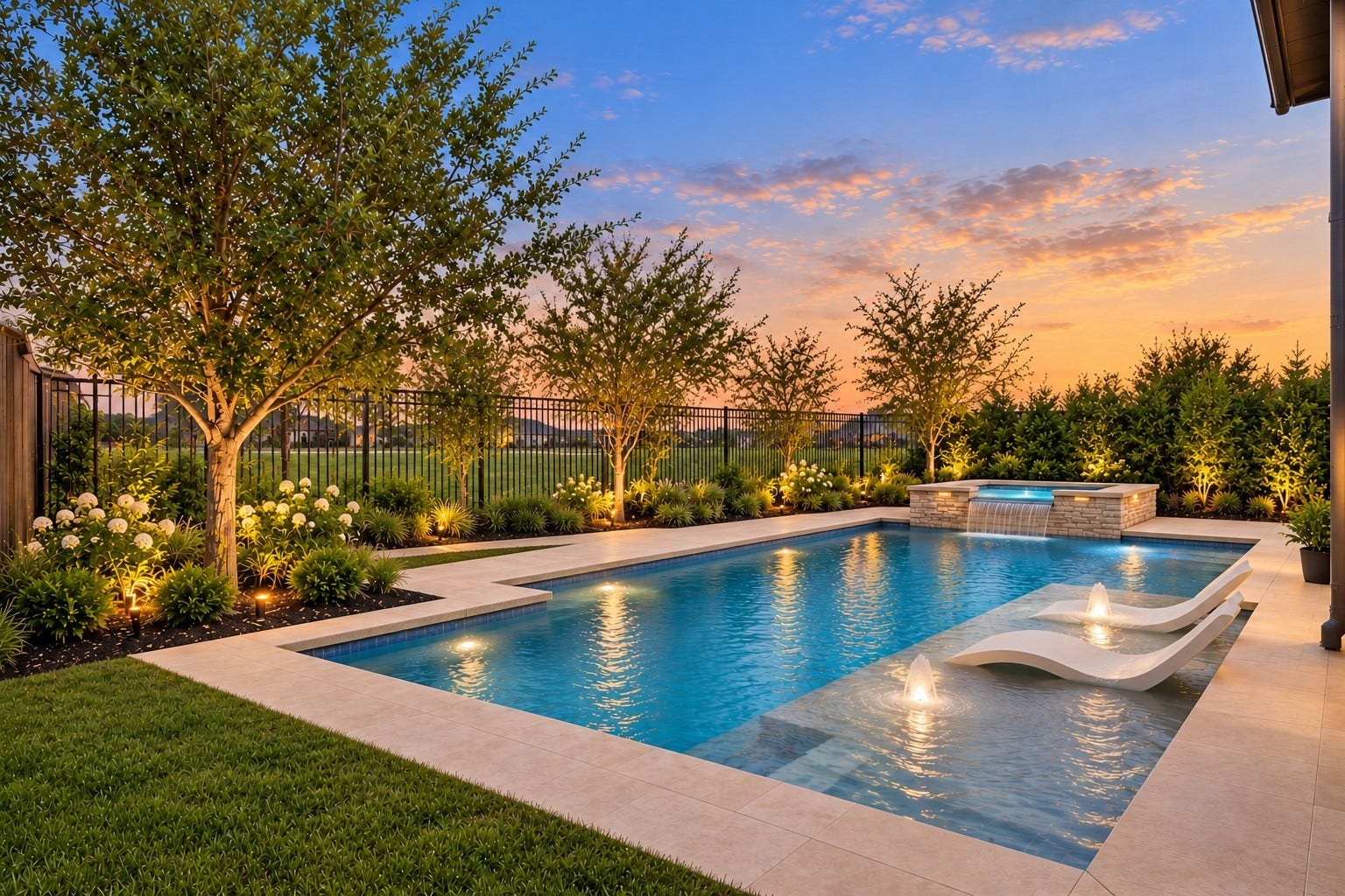 6718 Waxbill Road, Katy, TX 77493 Your dream backyard is in reach! This space is a blank canvas ready for you to create your own backyard oasis! *This photo has been virtually rendered to show the backyard's possibilities.