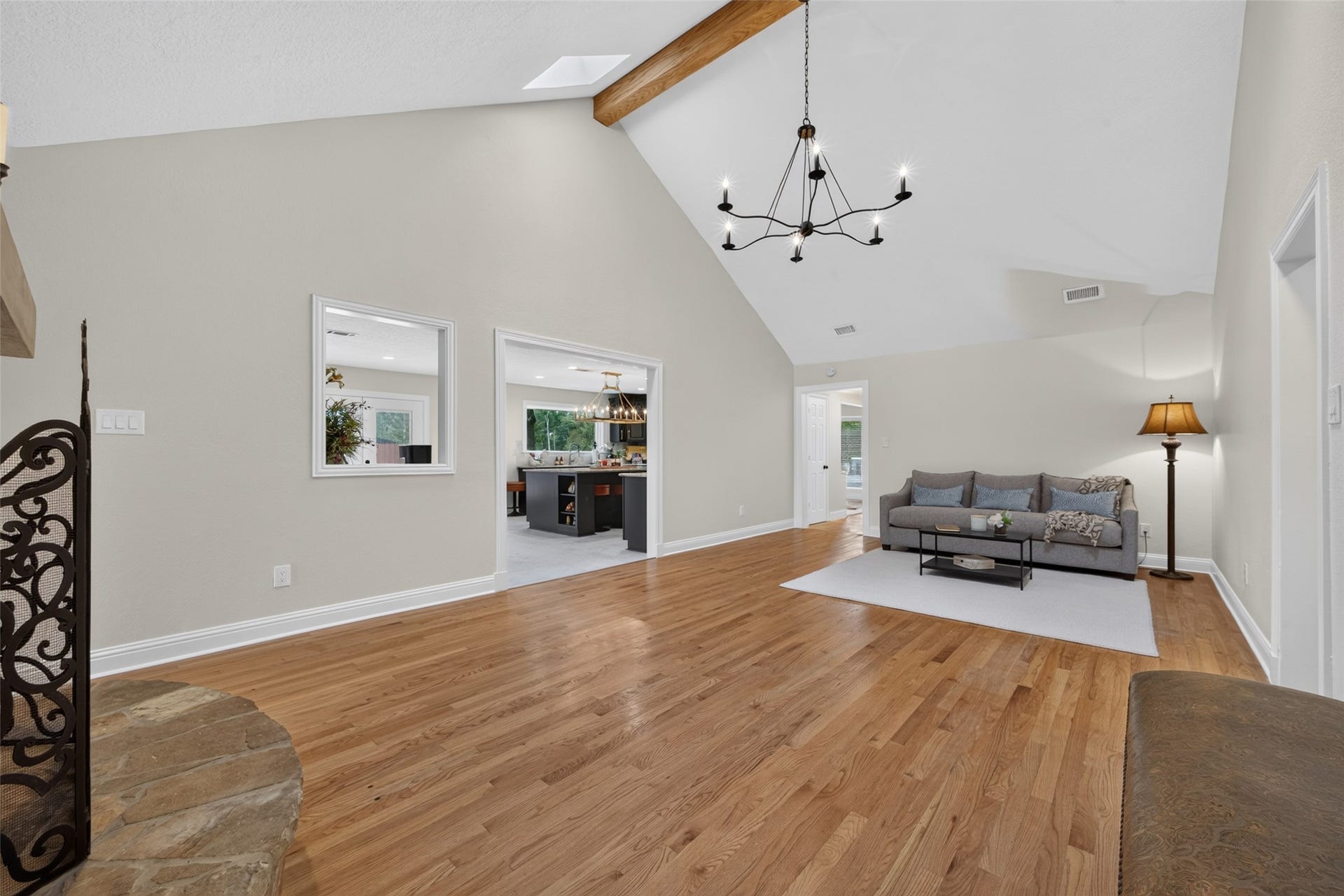 8906 Seber Drive, Tomball, TX 77375 Soaring ceilings, natural light and plenty of room to gather and entertain.