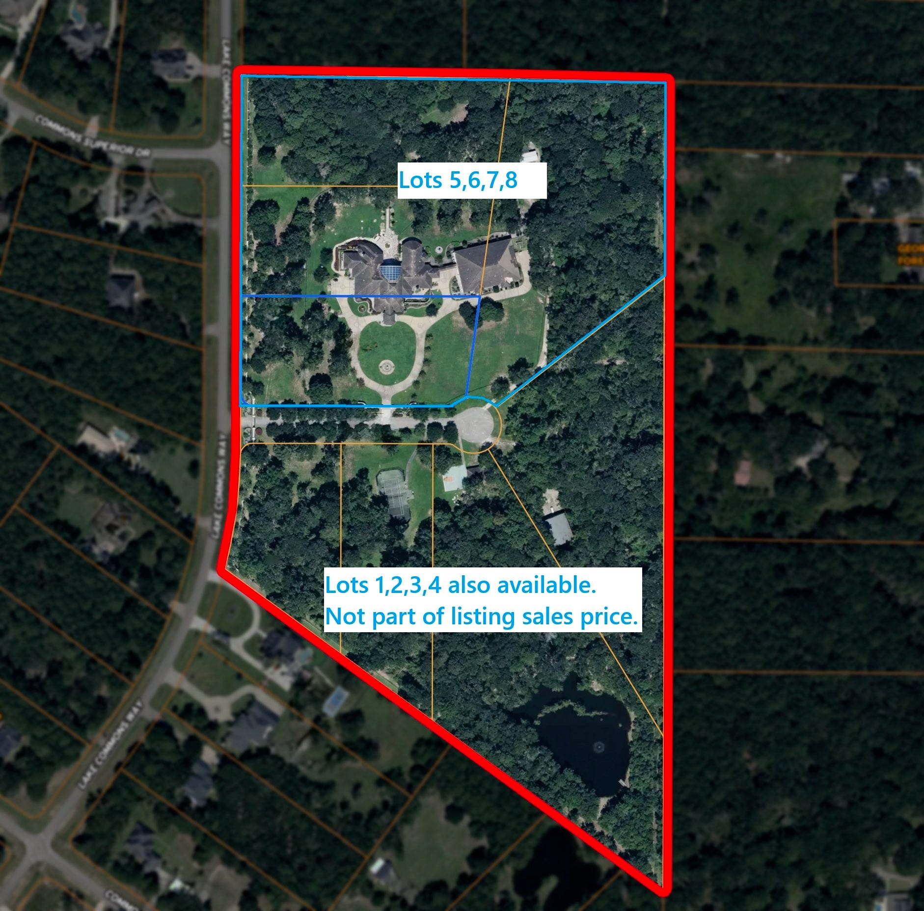 29310 Martelly Way, Huffman, TX 77336 THIS LISTING IS FOR LOTS 5,6,7,8. NOT 1,2,3,4. Additional price.