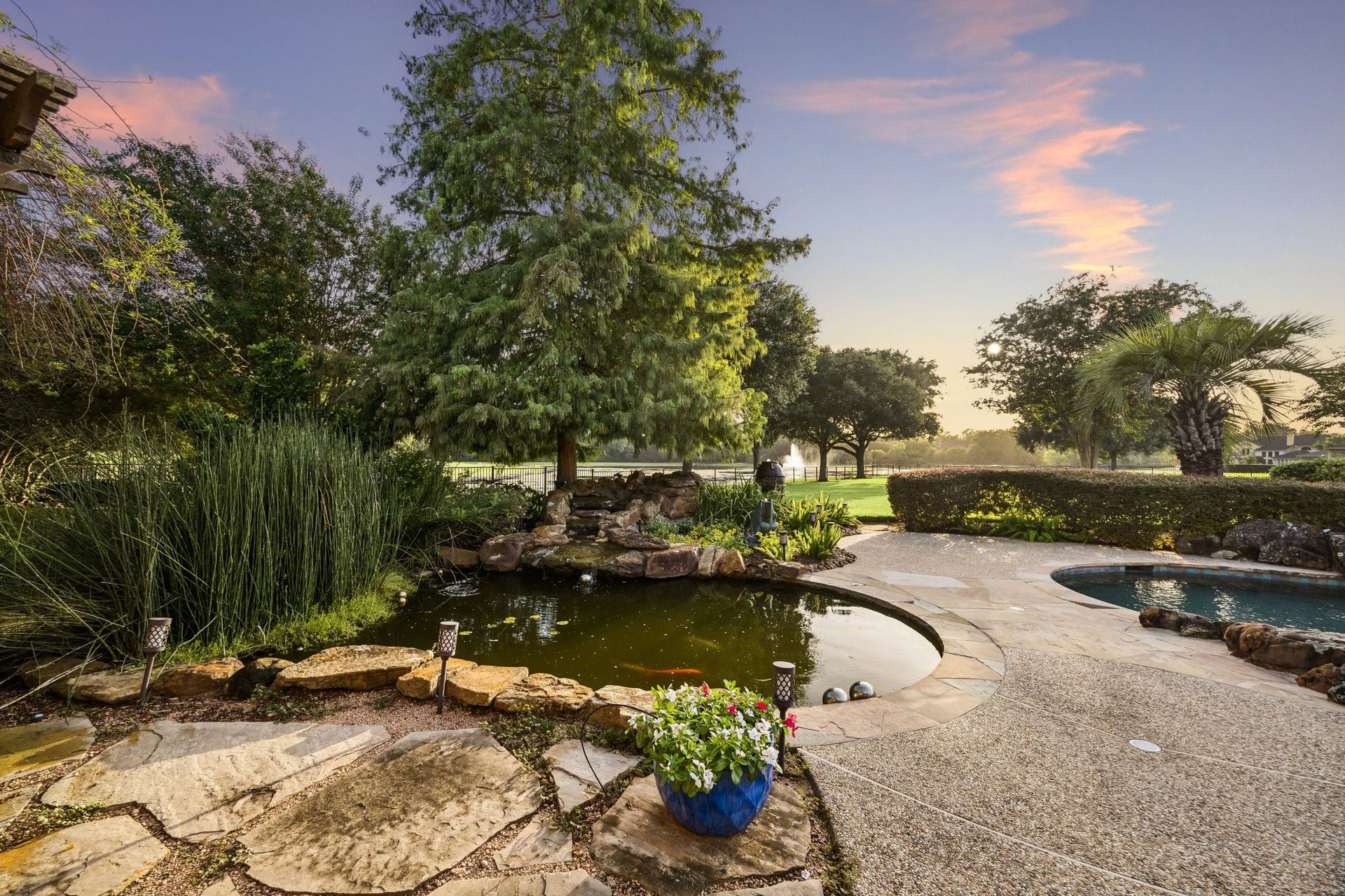2811 Hinkles Ferry, Richmond, TX 77406 Koi pond with mature koi