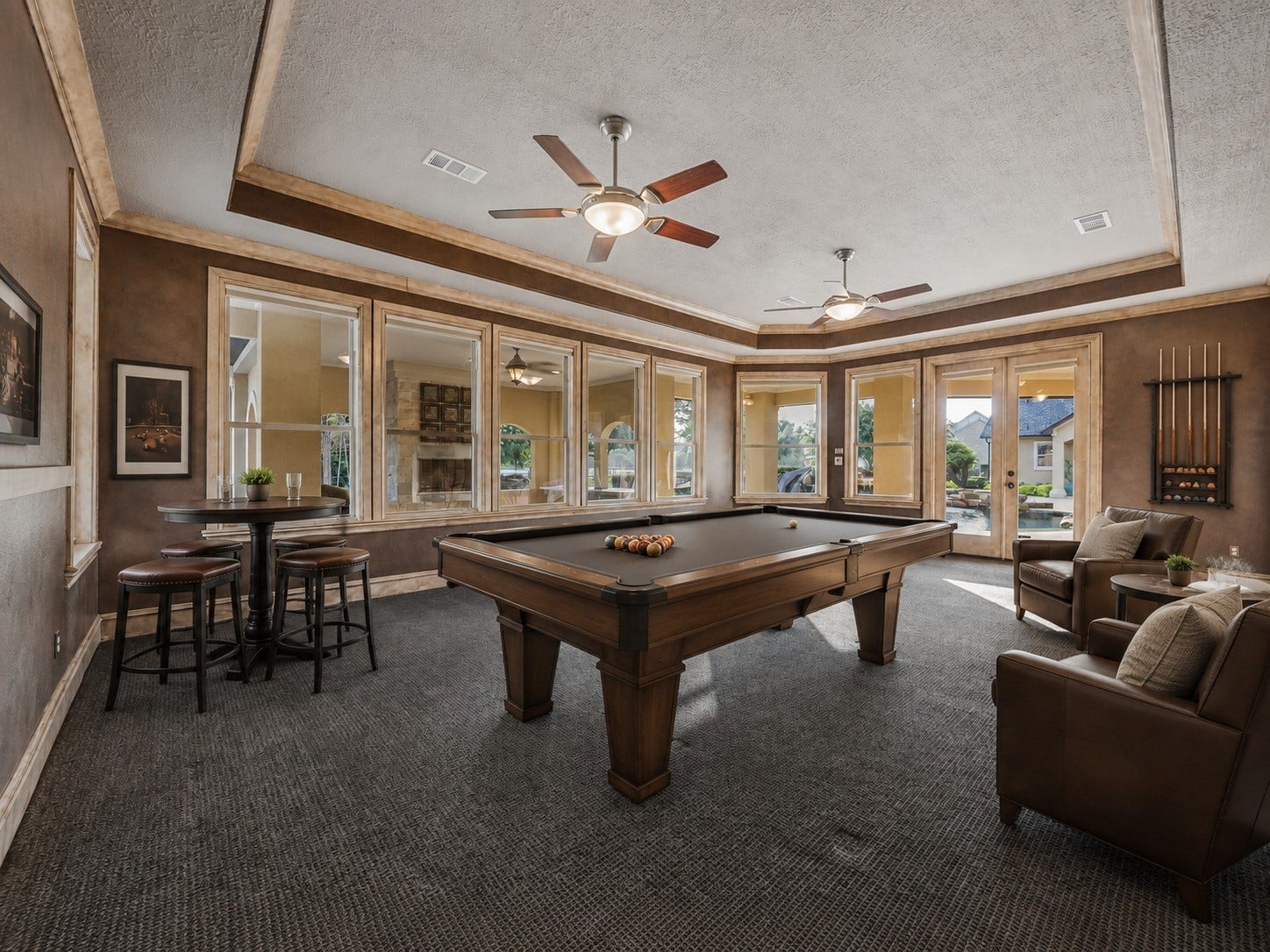 2811 Hinkles Ferry, Richmond, TX 77406 Game room with stunning views of back yard oasis (virtually staged)