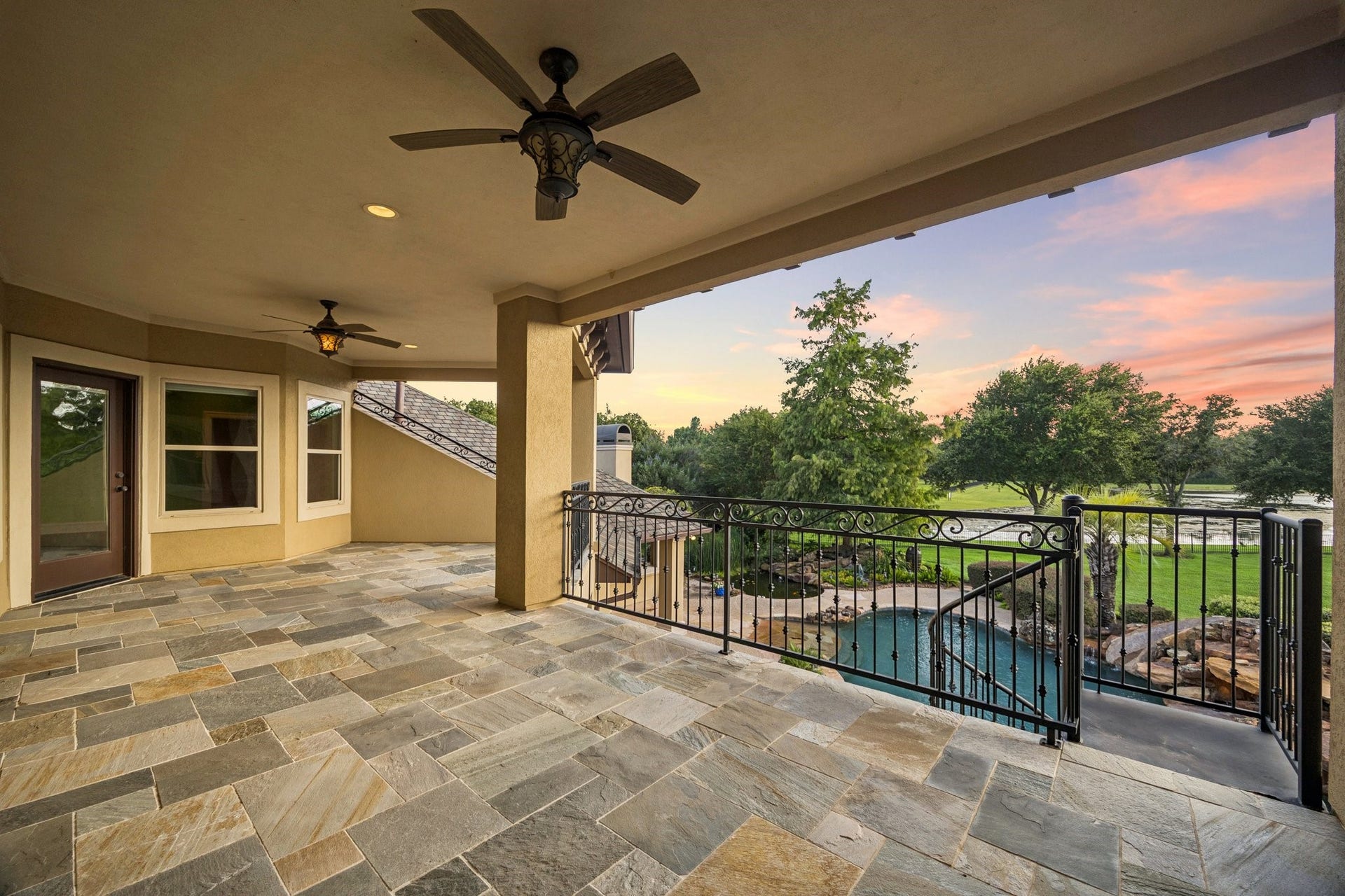 2811 Hinkles Ferry, Richmond, TX 77406 Enjoy this balcony view off of back bedrooms or gym