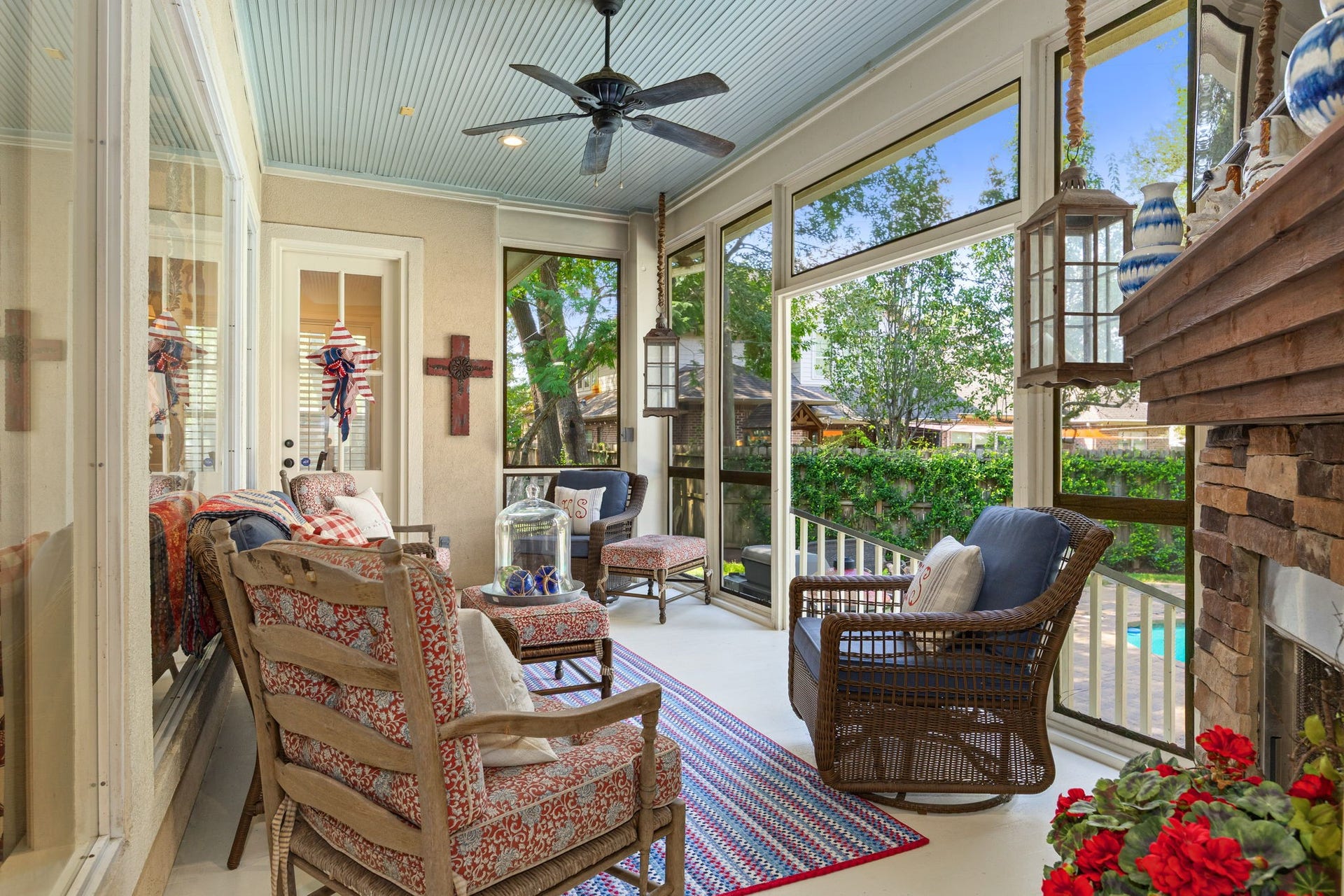 13110 Tosca Lane, Houston, TX 77079 One more view of the back porch.