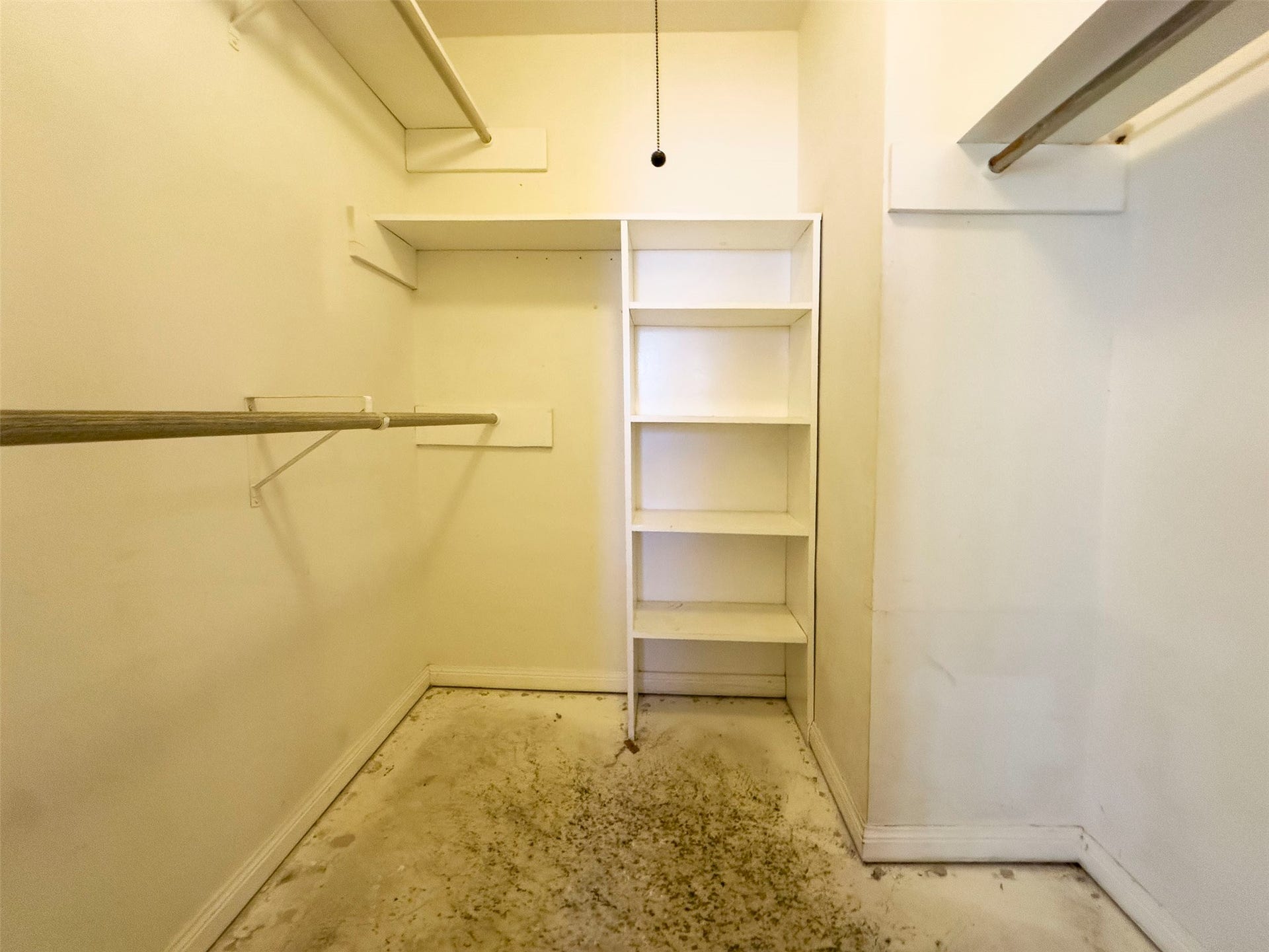 Primary suite has two closets, first is this large walk-in closet