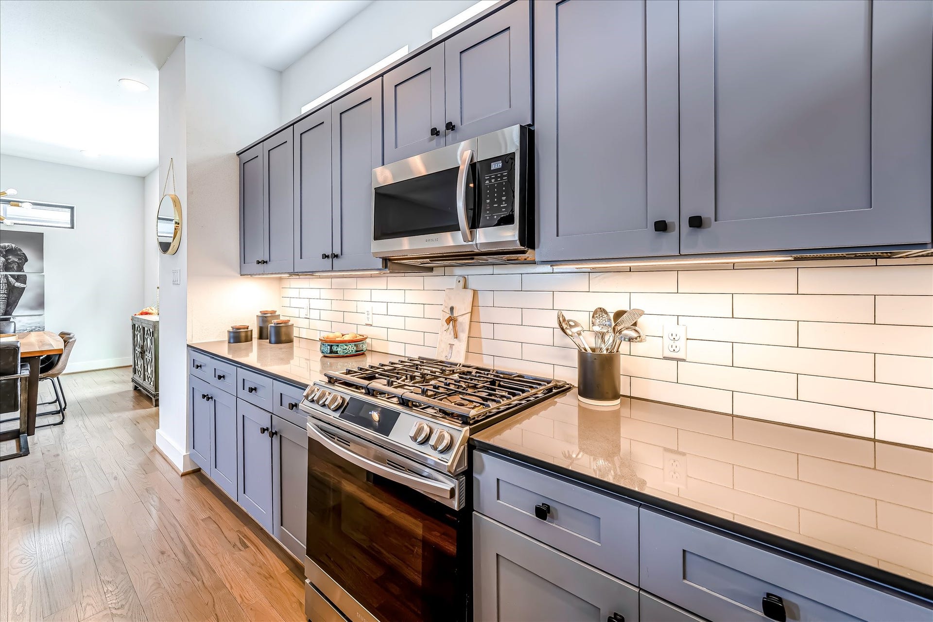 Chef-inspired kitchen featuring generous workspace, quality cabinetry, premium finishes, and excellent functionality.