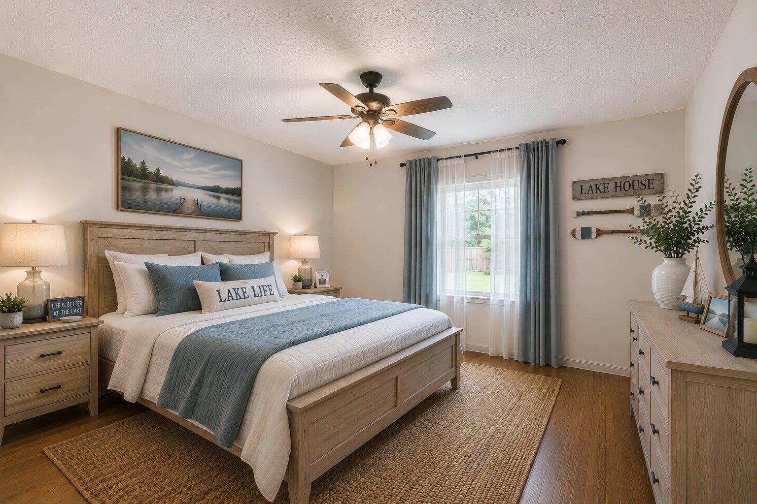 252 Springs Edge Drive, Montgomery, TX 77356 Virtually staged secondary bedroom.