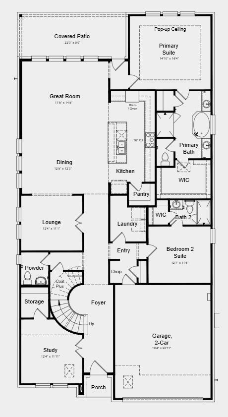 Additional Highlights Include: 42" wide mahogany front door and additional sink at bath four.