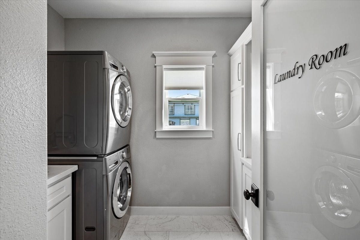 3728 Sabrina, Galveston, TX 77554 Laundry room on main level with sink and counter