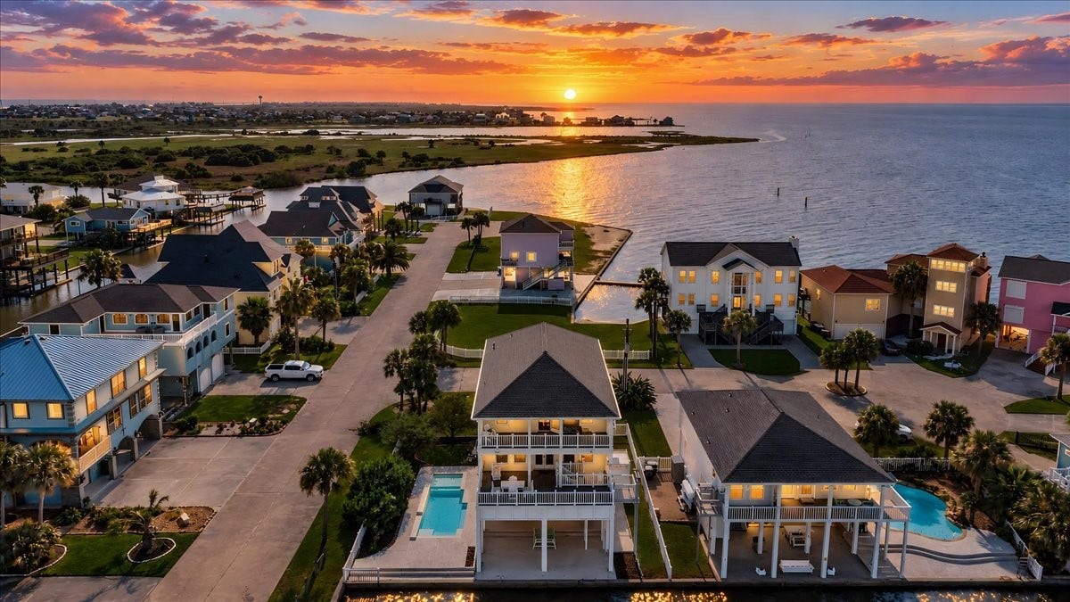 3728 Sabrina, Galveston, TX 77554 Sunsets are incredible!