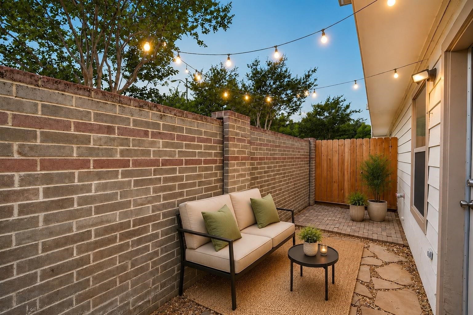 1807 Stacy Crest, Houston, TX 77008 Virtually Staged Patio