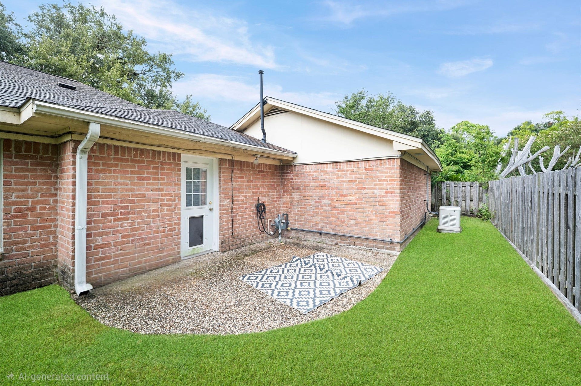 6114 Rollingbrook Drive, Houston, TX 77096 Great backyard with plenty of room for pets, play and a cookout.