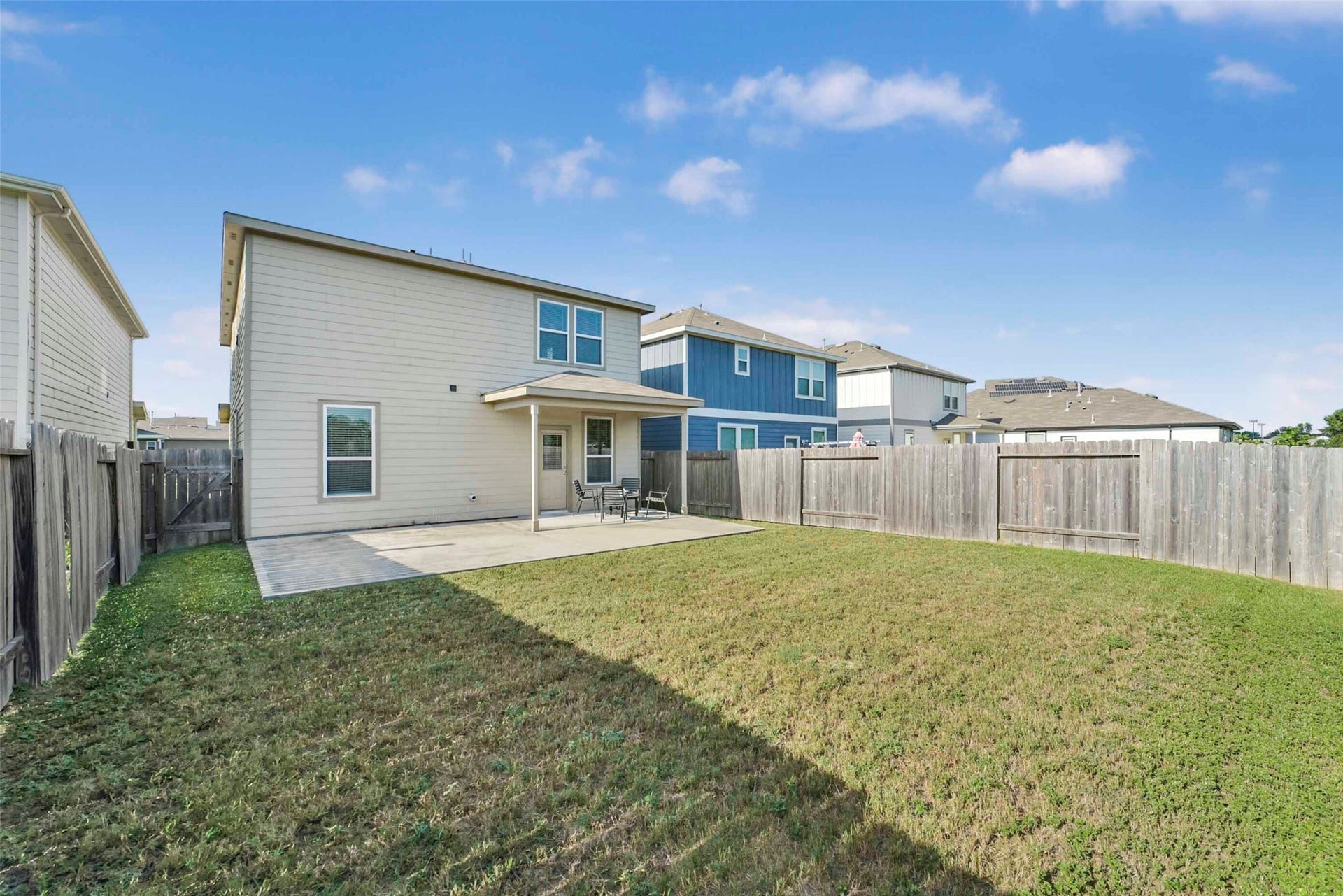 Extended patio area, great for entertaining or for the kids to play.