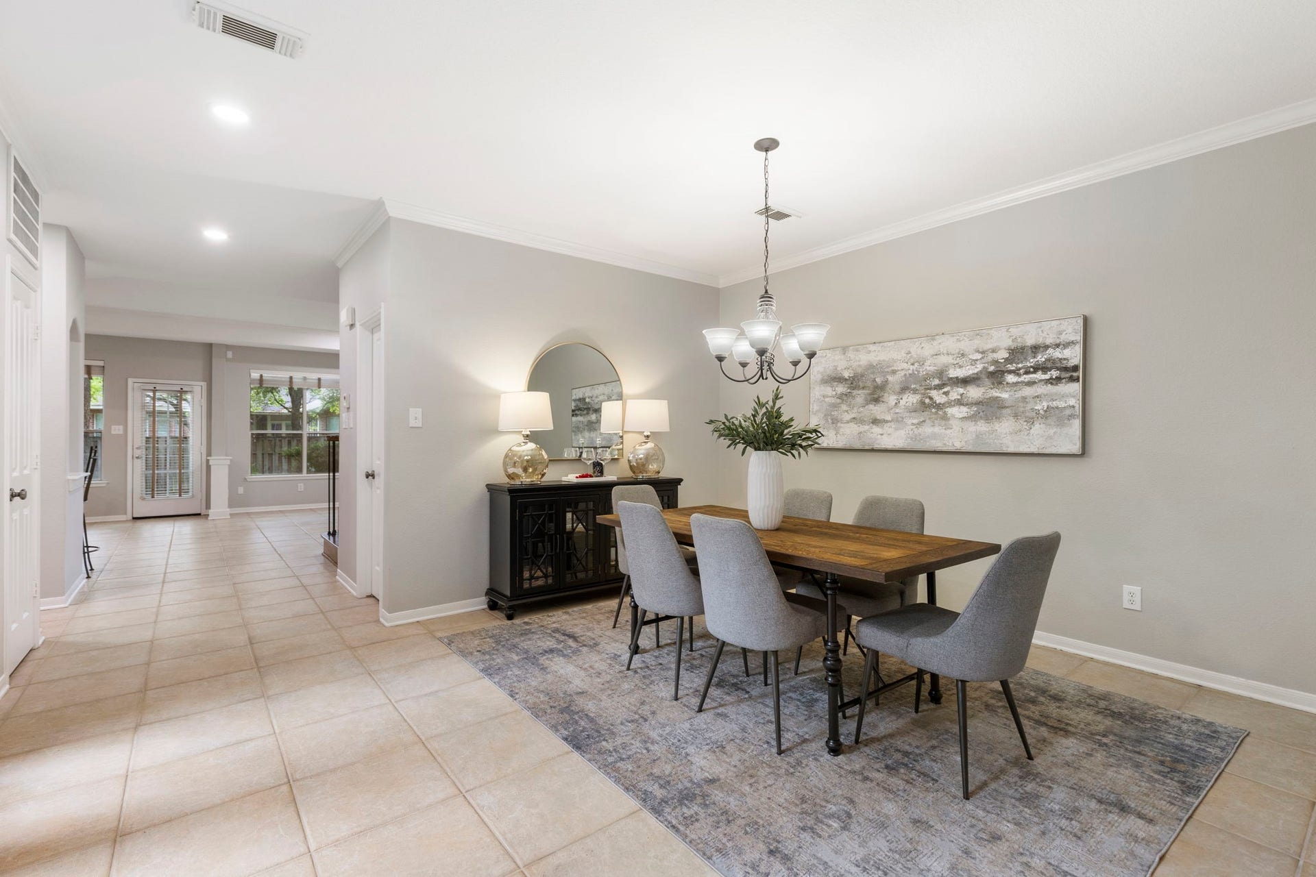 3 S Altwood Circle, The Woodlands, TX 77382 A little ways down the hallway is the formal dining room.