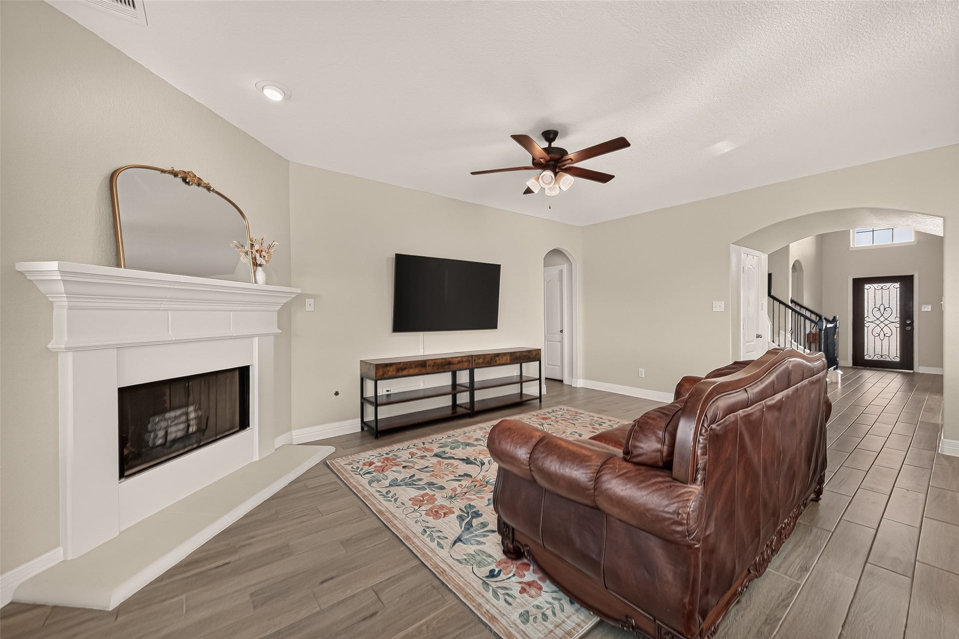 3603 Gentle Meadow Drive, Richmond, TX 77406 Recessed lighting and modern color palette feels fresh and inviting