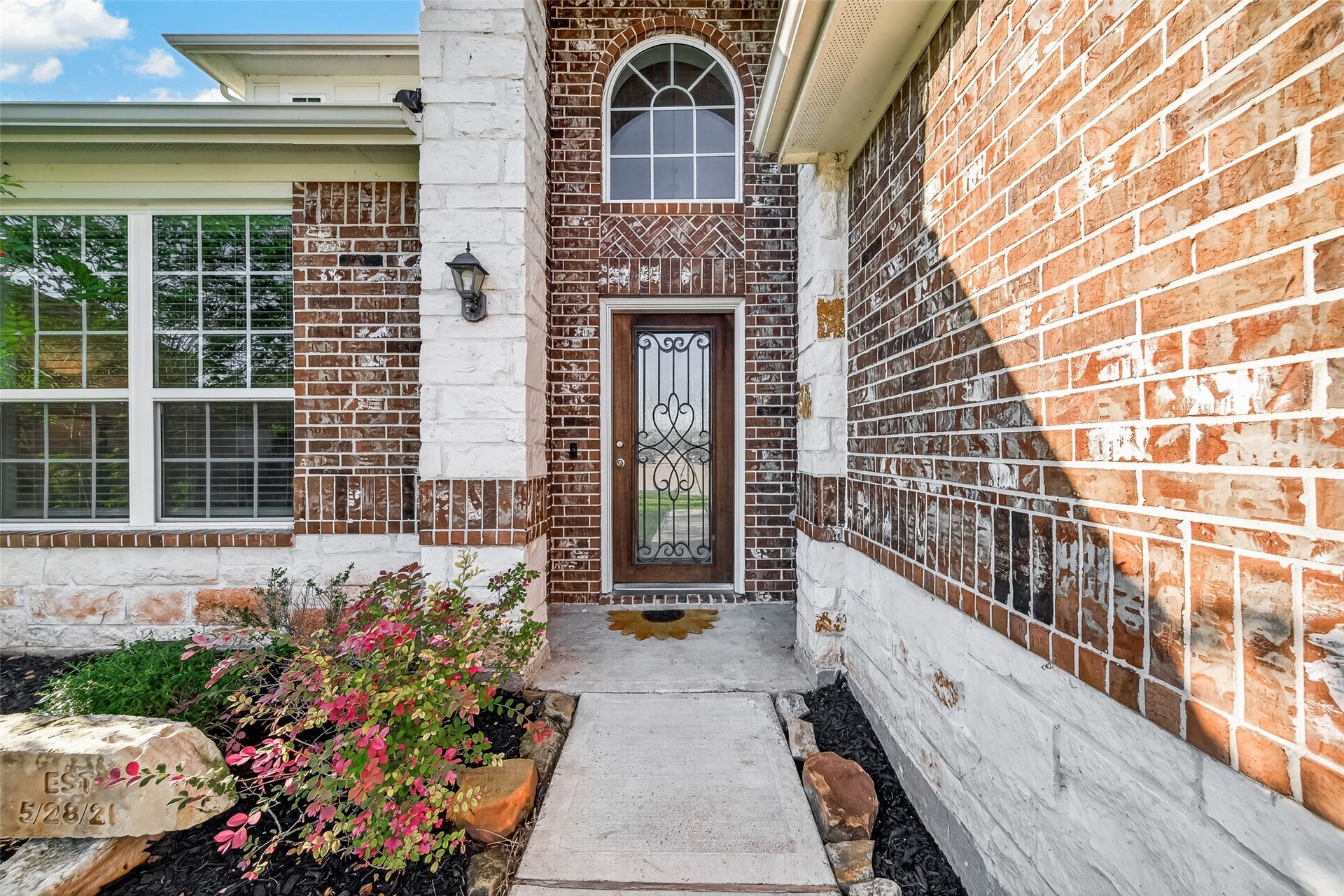 3603 Gentle Meadow Drive, Richmond, TX 77406 Wood and glass inlay entry door , double pane windows