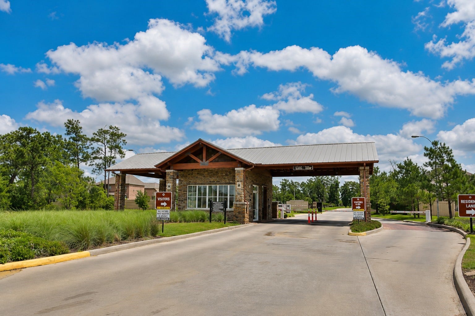 3622 Sage Hollow Drive, Spring, TX 77386 This home sits behind a gated entrance of Canyon Lakes at Spring Trails, offering controlled access and a beautifully maintained arrival experience for residents and their guests.